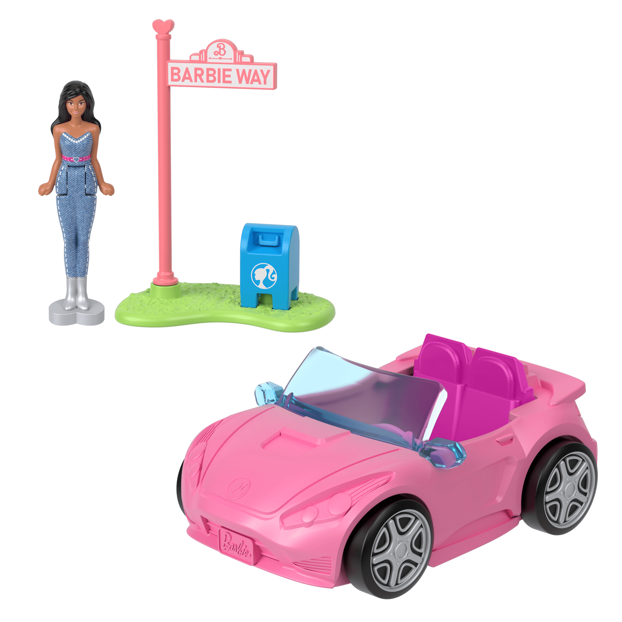 Barbie-Décapotable Mini-Barbieland-Coffret Véhicule et Poupée - Image 4