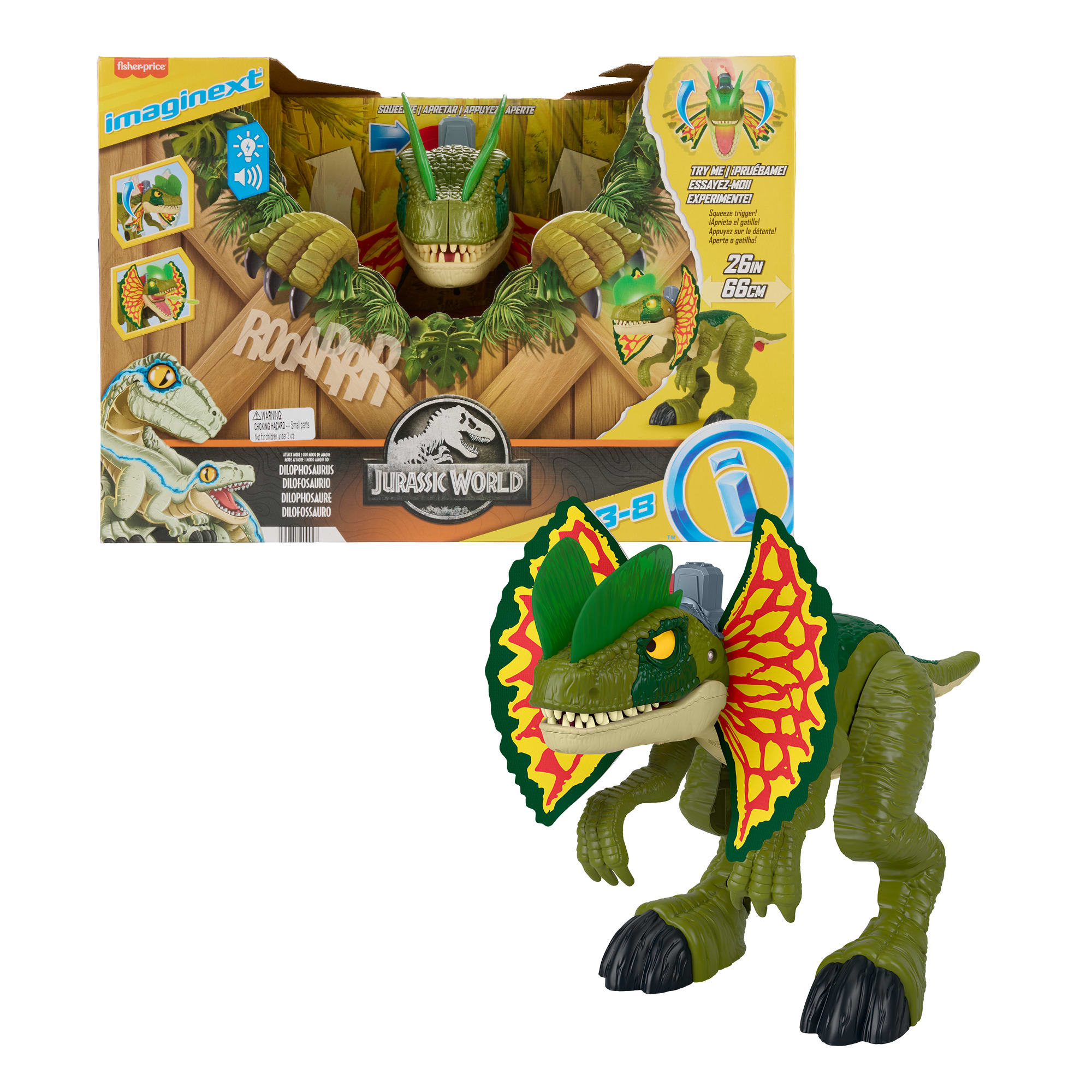Imaginext Jurassic World Dinossauro de Brinquedo Dilophosaurus