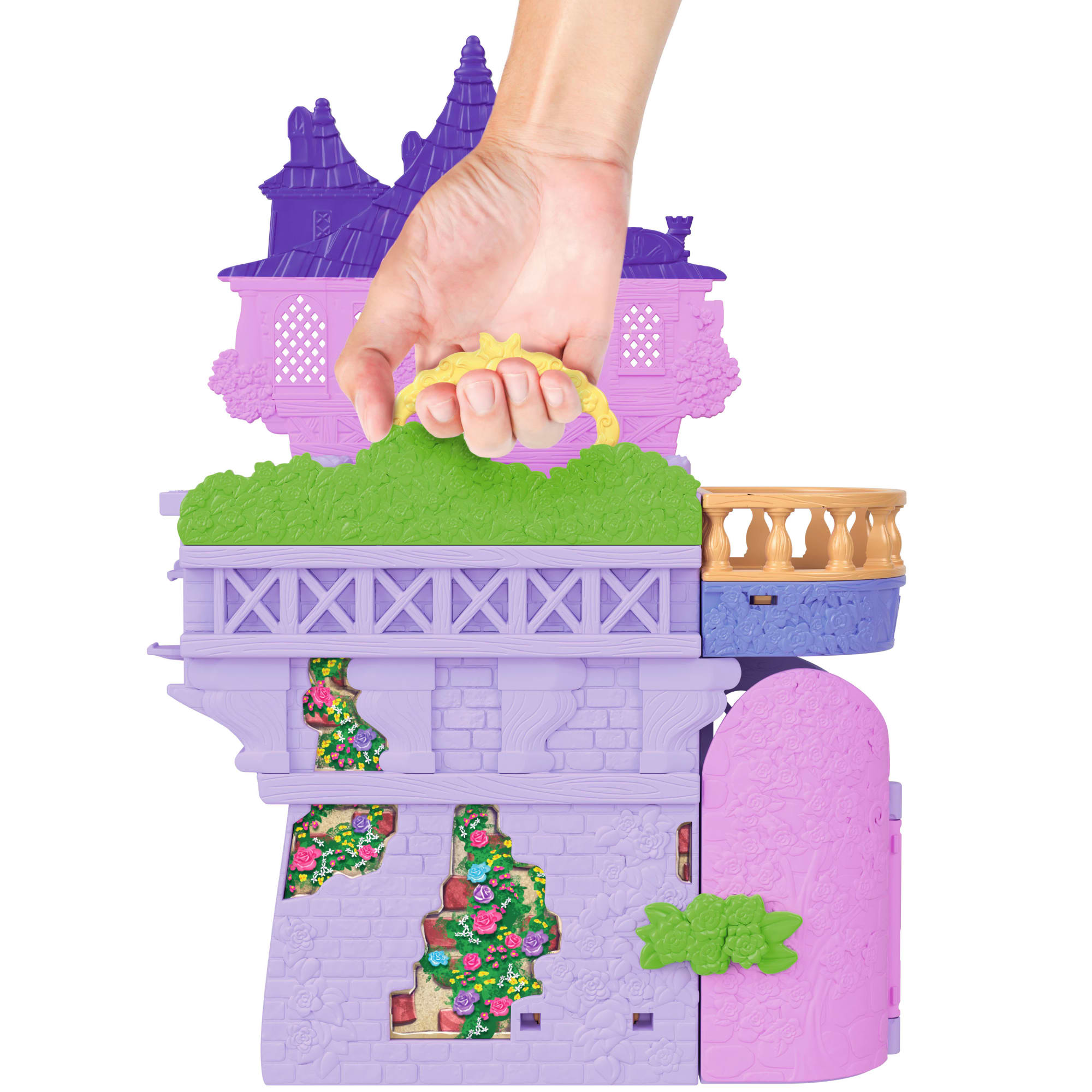 Disney Princesa Conjunto de Brinquedo Castelo Rapunzel Empilhável - Image 3