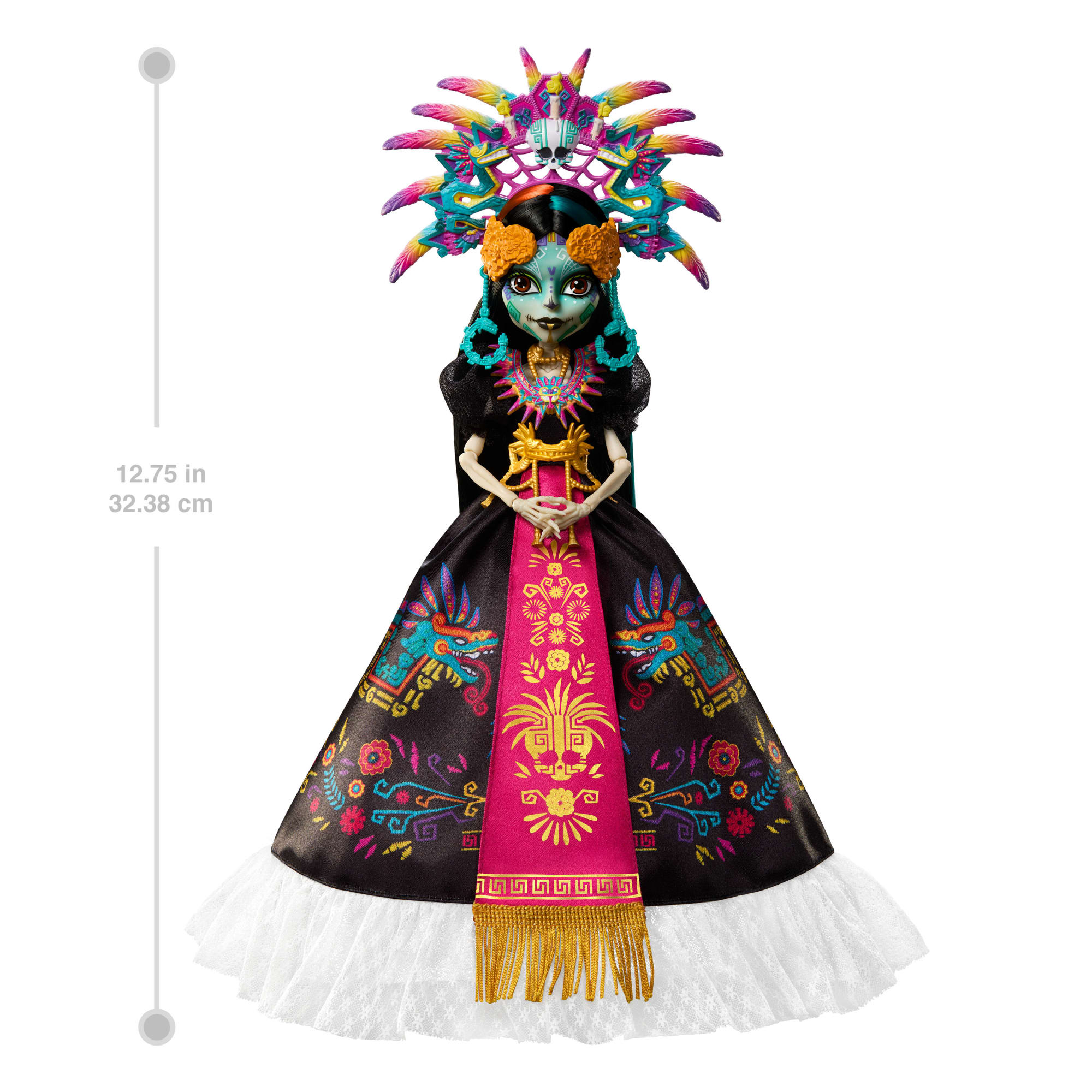 Monster High Skelita Calaveras Collectible Doll. Día De Muertos 2025. Aztec-inspired Gown - Image 2