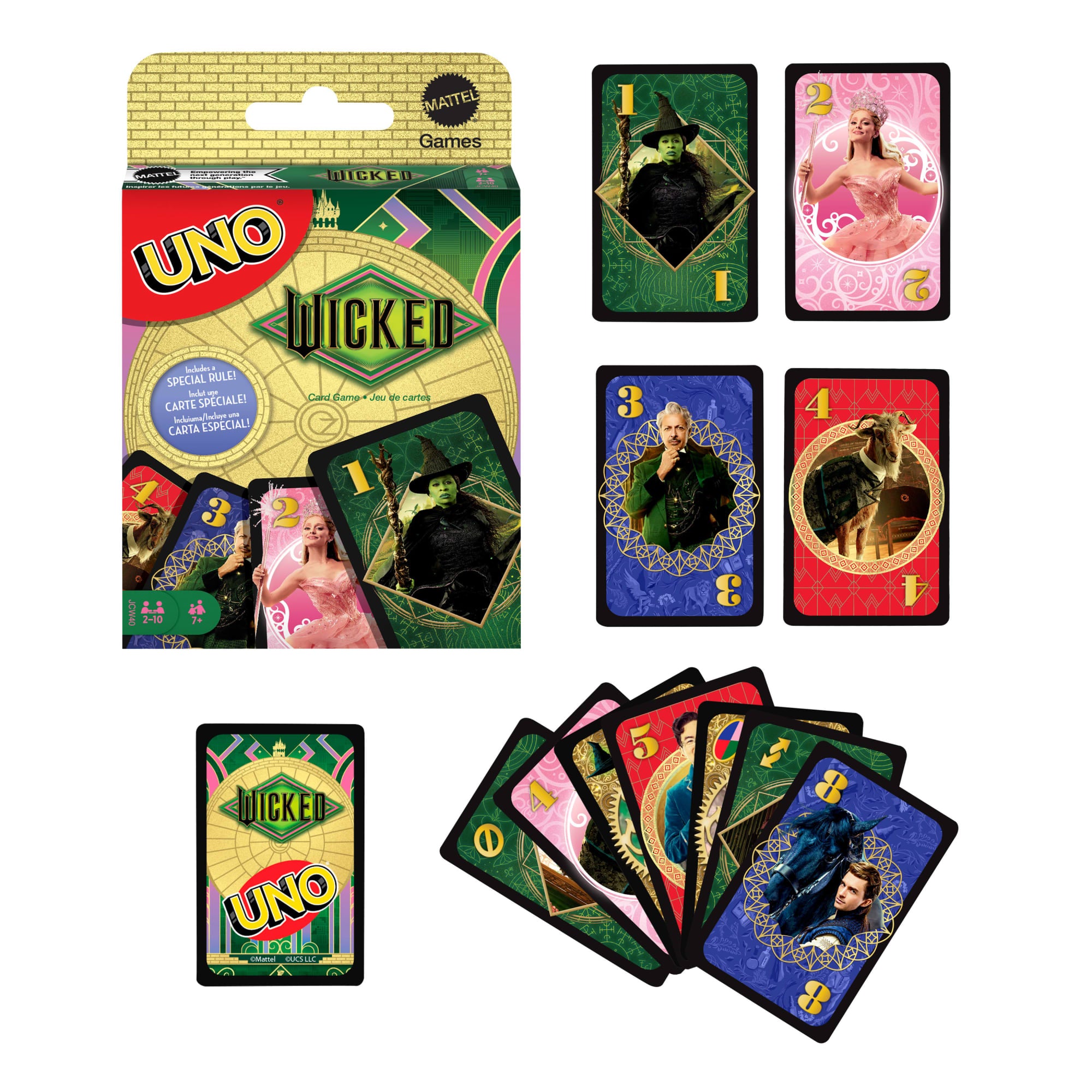 UNO Wicked Card Game For Kid. Adult & Family Nights Inspired By The Movie - Image 6