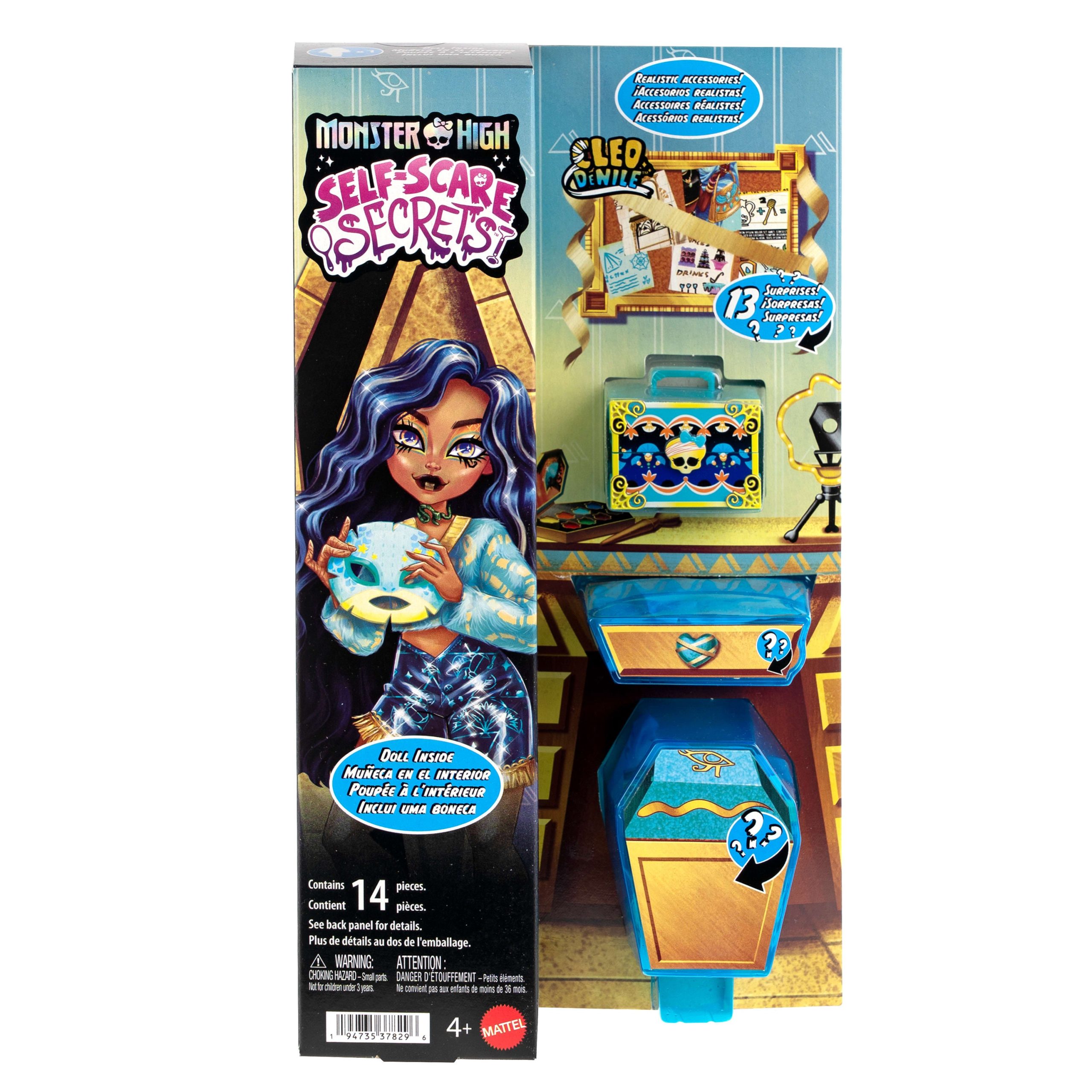 Monster High Self-Scare Secrets Cleo De Nile Fashion Doll With 13 Realistic Accessories - Image 6