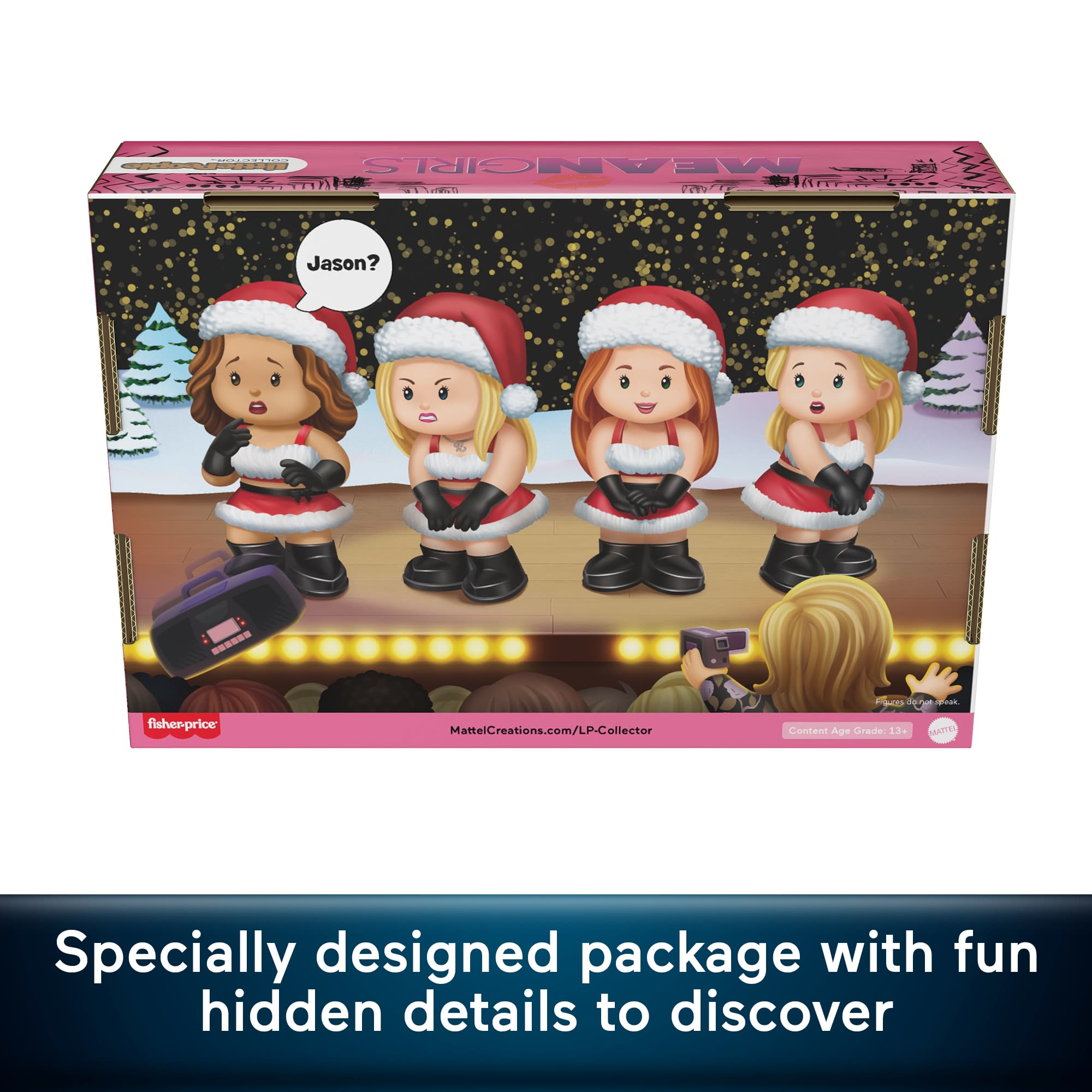 Little People Collector Mean Girls Movie Special Edition Holiday Set For Adults & Fans. 4 Figures - Image 4