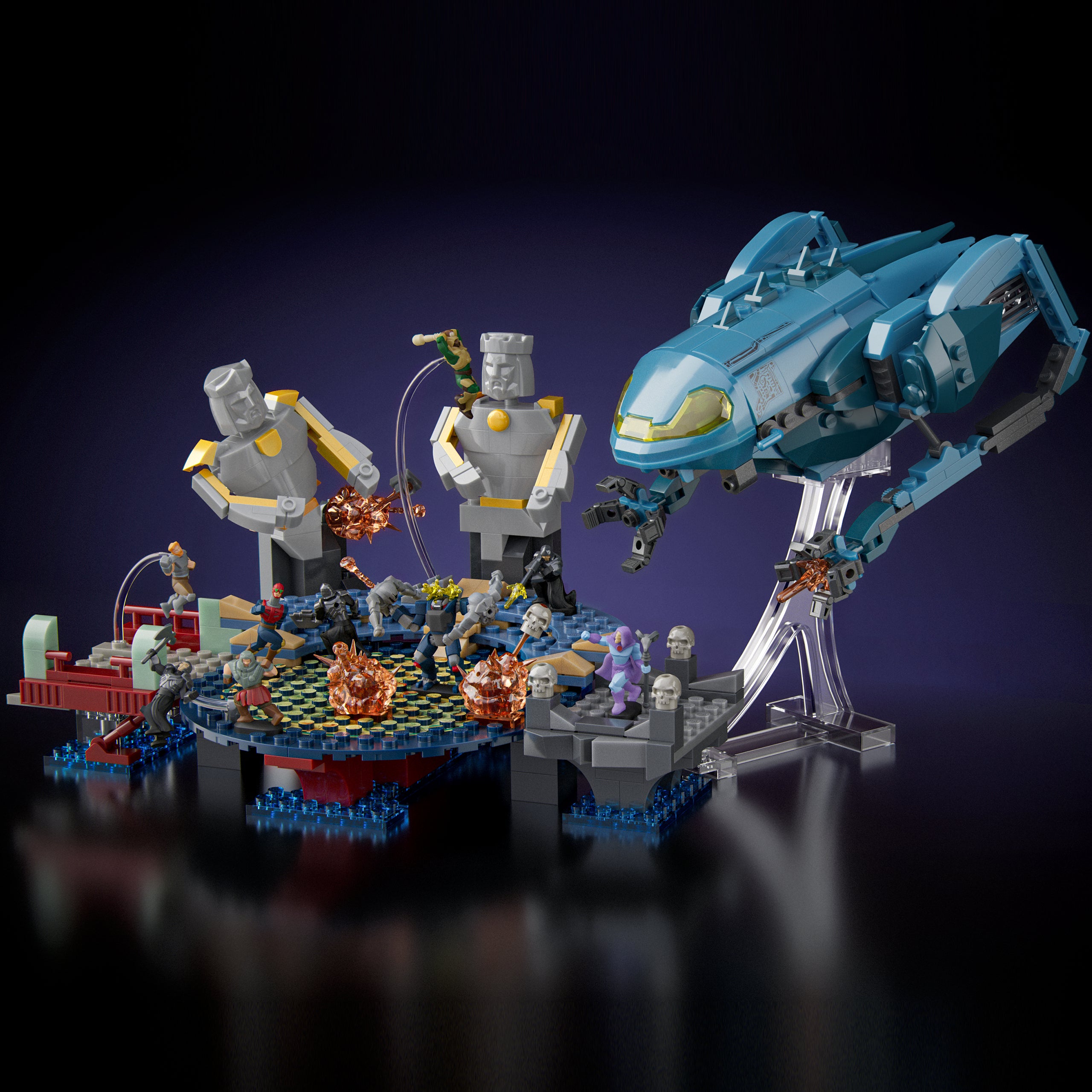 Mattel Brick Shop Masters Of The Universe Attack Of The Collector Building Toy Kit (593 Pieces). For Collectors - Image 4