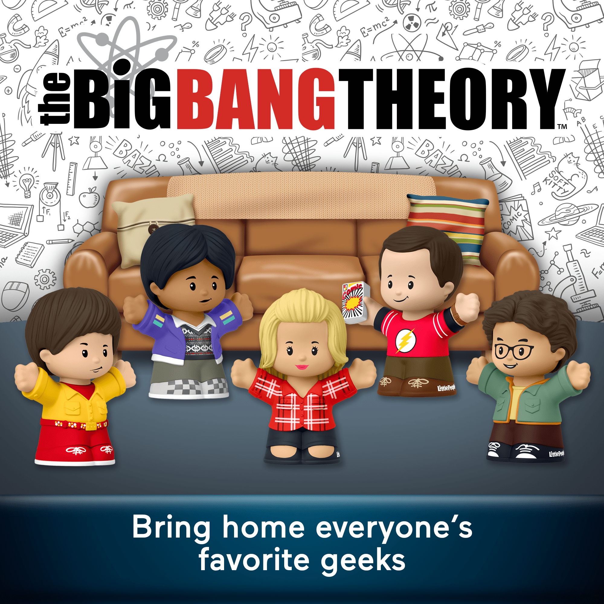 Little People Collector The Big Bang Theory TV Show Special Edition Set. 5 Figures - Image 2