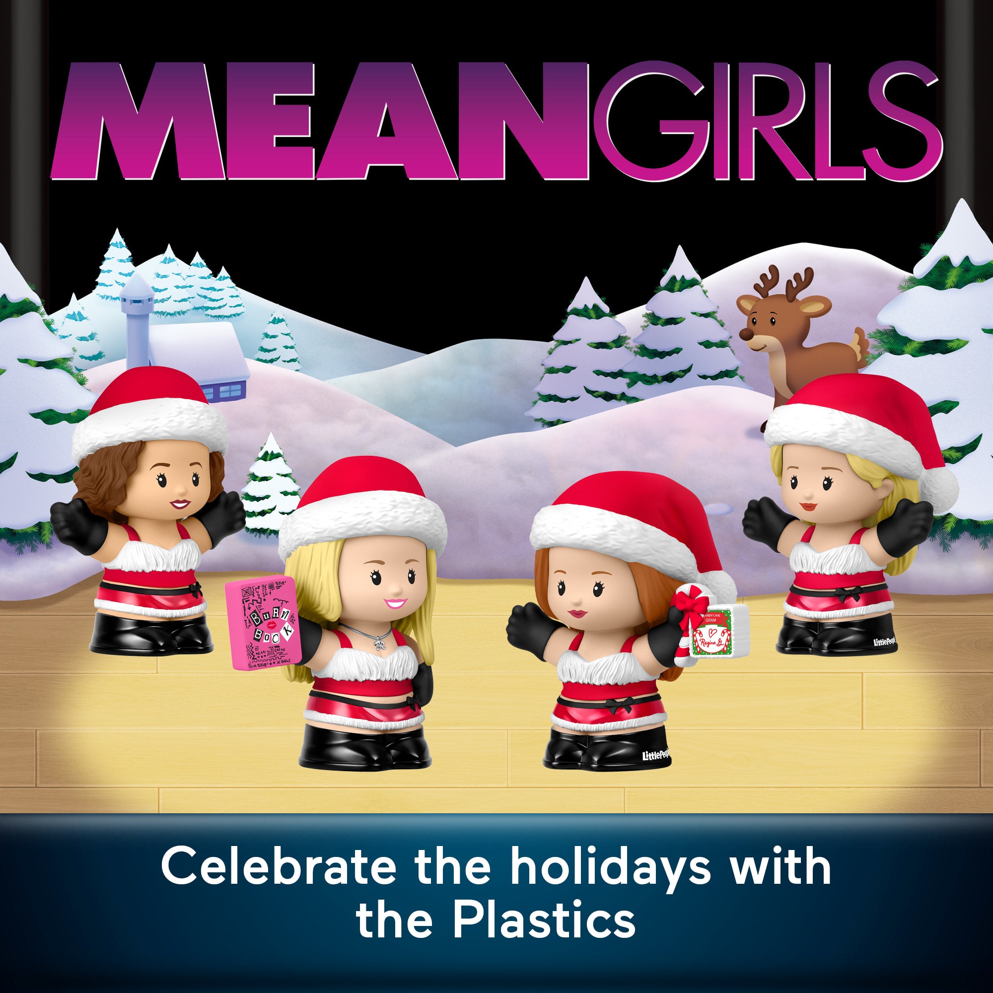 Little People Collector Mean Girls Movie Special Edition Holiday Set For Adults & Fans. 4 Figures - Image 2