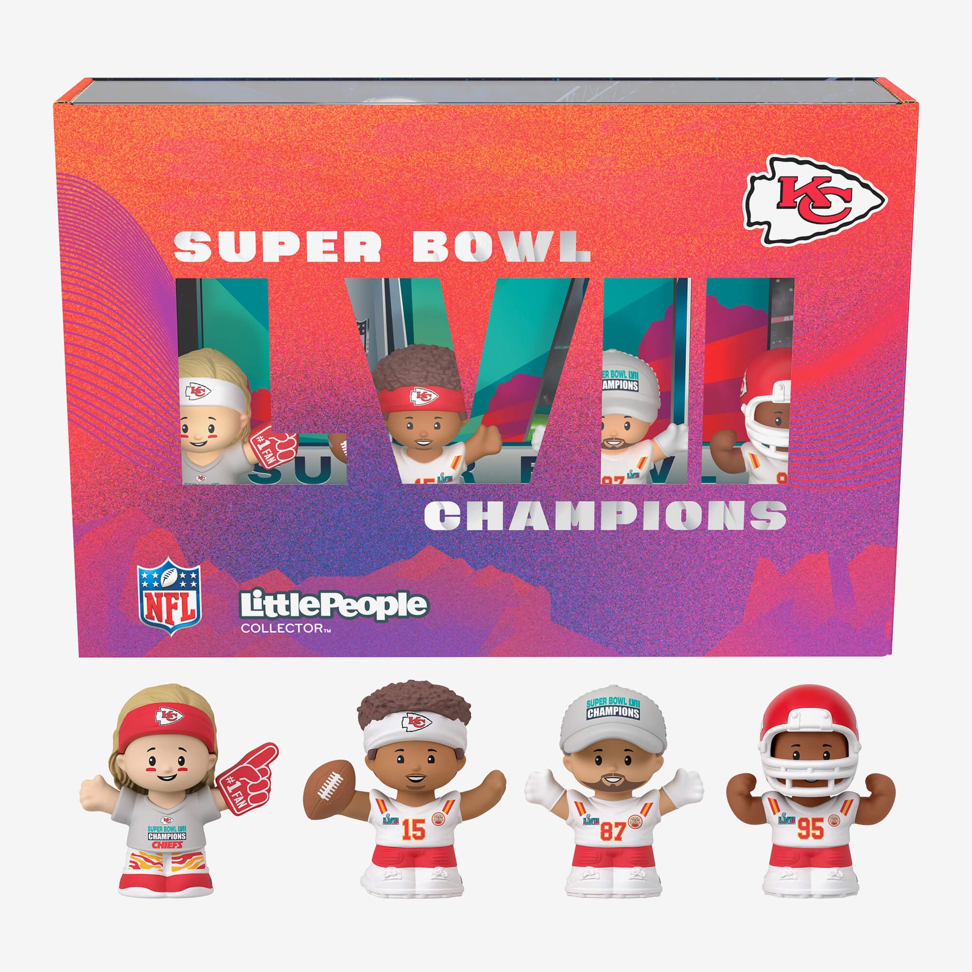 Little People Collector Super Bowl LVII Champions Set Kansas City Chiefs