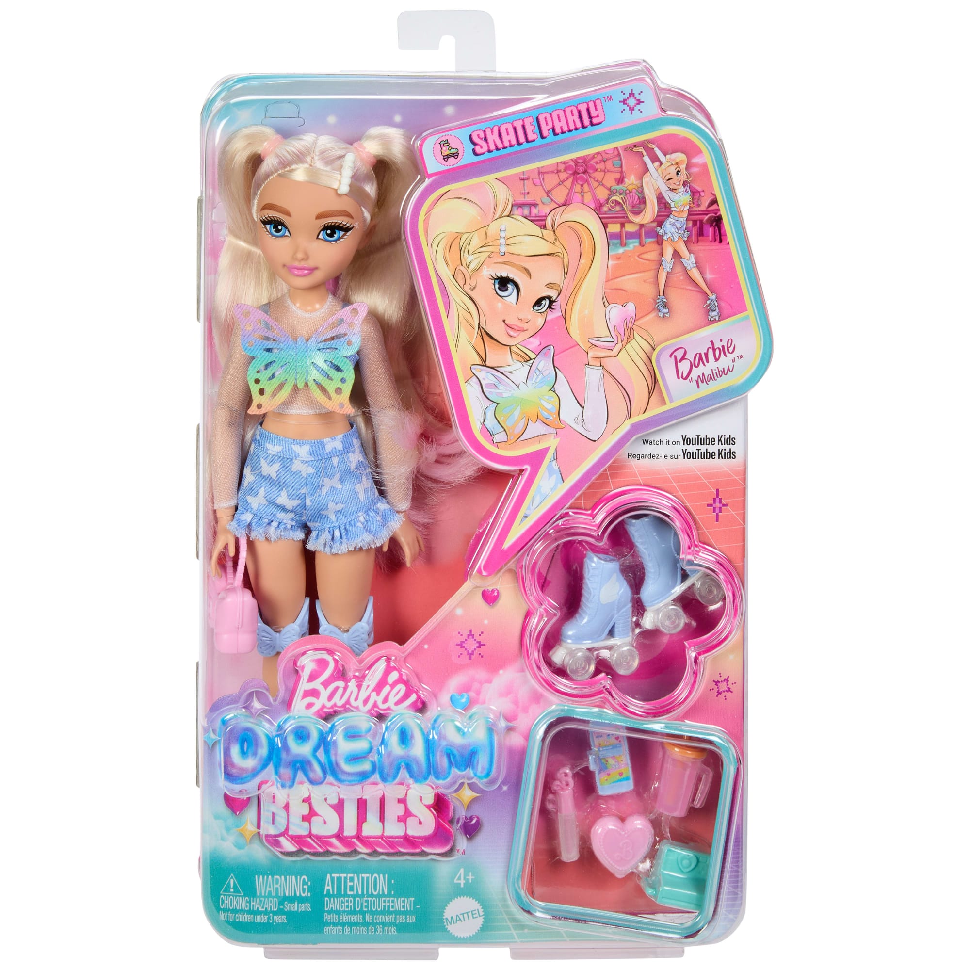 Barbie Dream Besties Muñeca Malibú Patinadora con Accesorios - Image 6