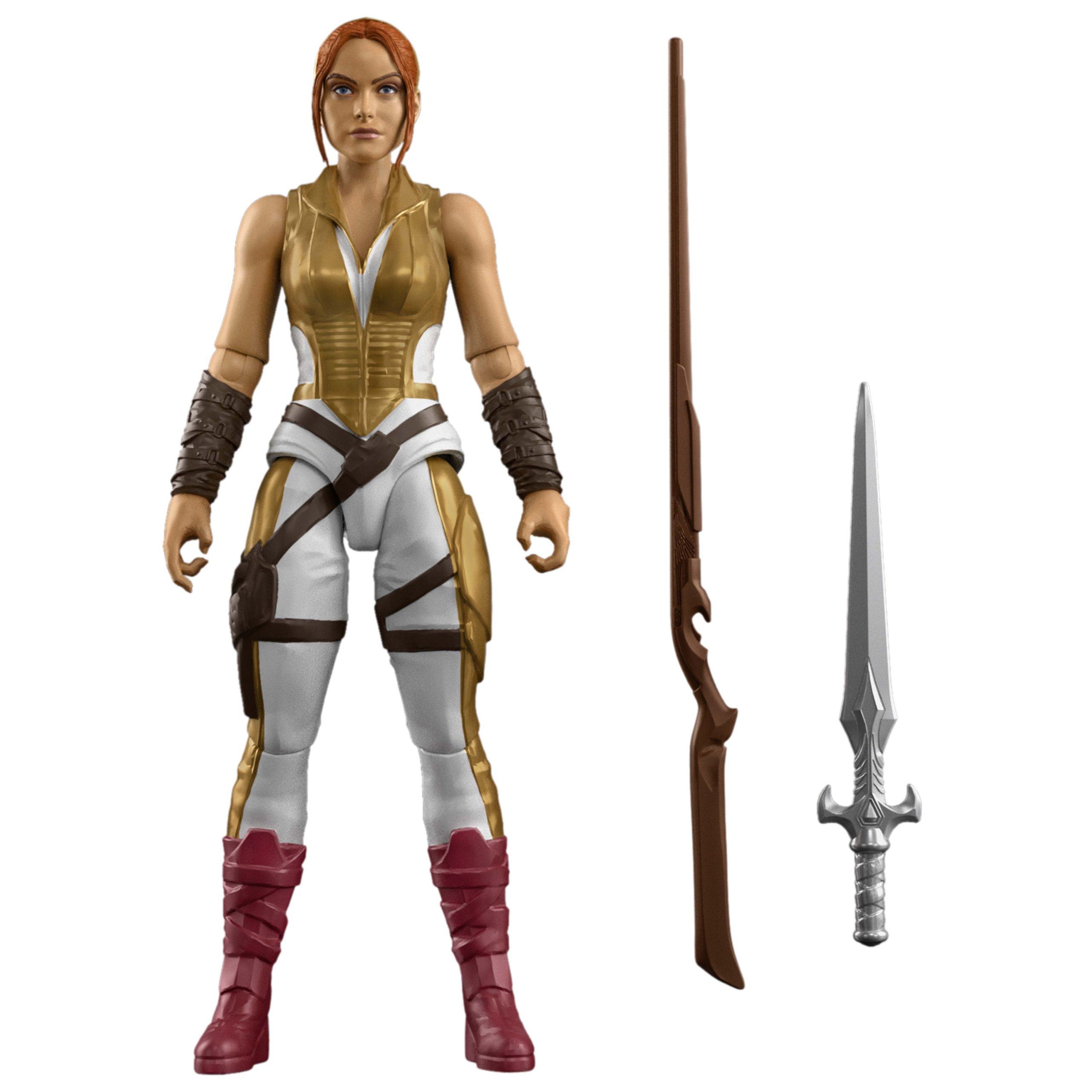 Masters Of The Universe 2026 Movie Teela 5.5 Inch Action Figure. Sword & Staff & Hair Up