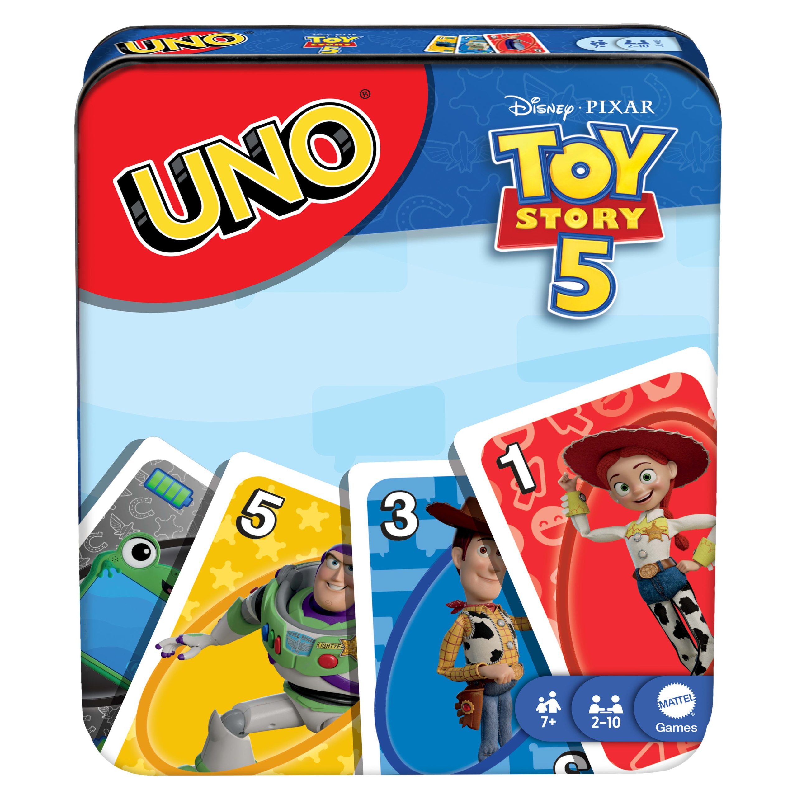 UNO Disney And Pixar Toy Story 5 Card Game For Kid. Adult & Family Nights. Deck Inspired By The Movie