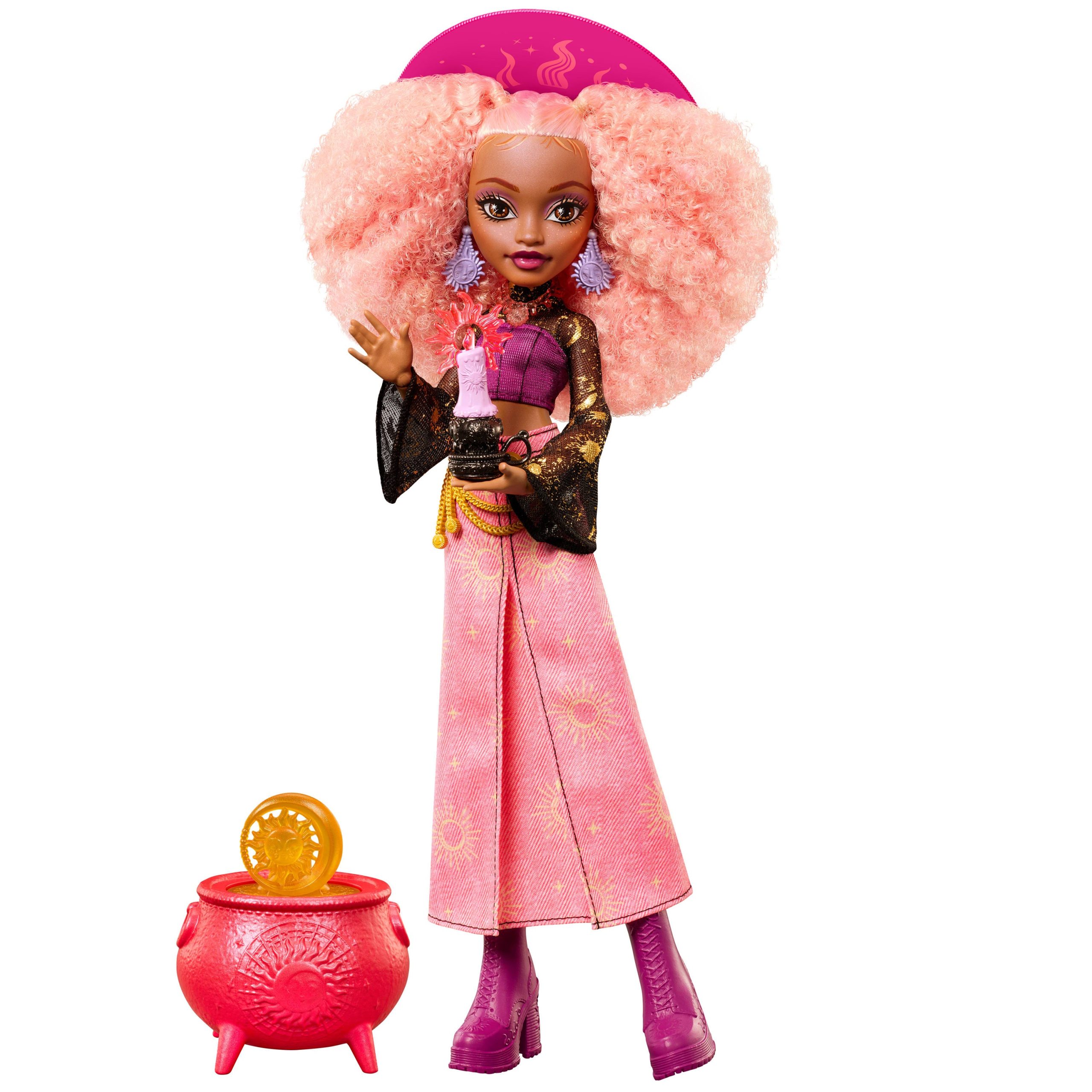 Moonspell Magic By Monster High Rae Lumina Fashion Doll. Sun Witch With Accessories