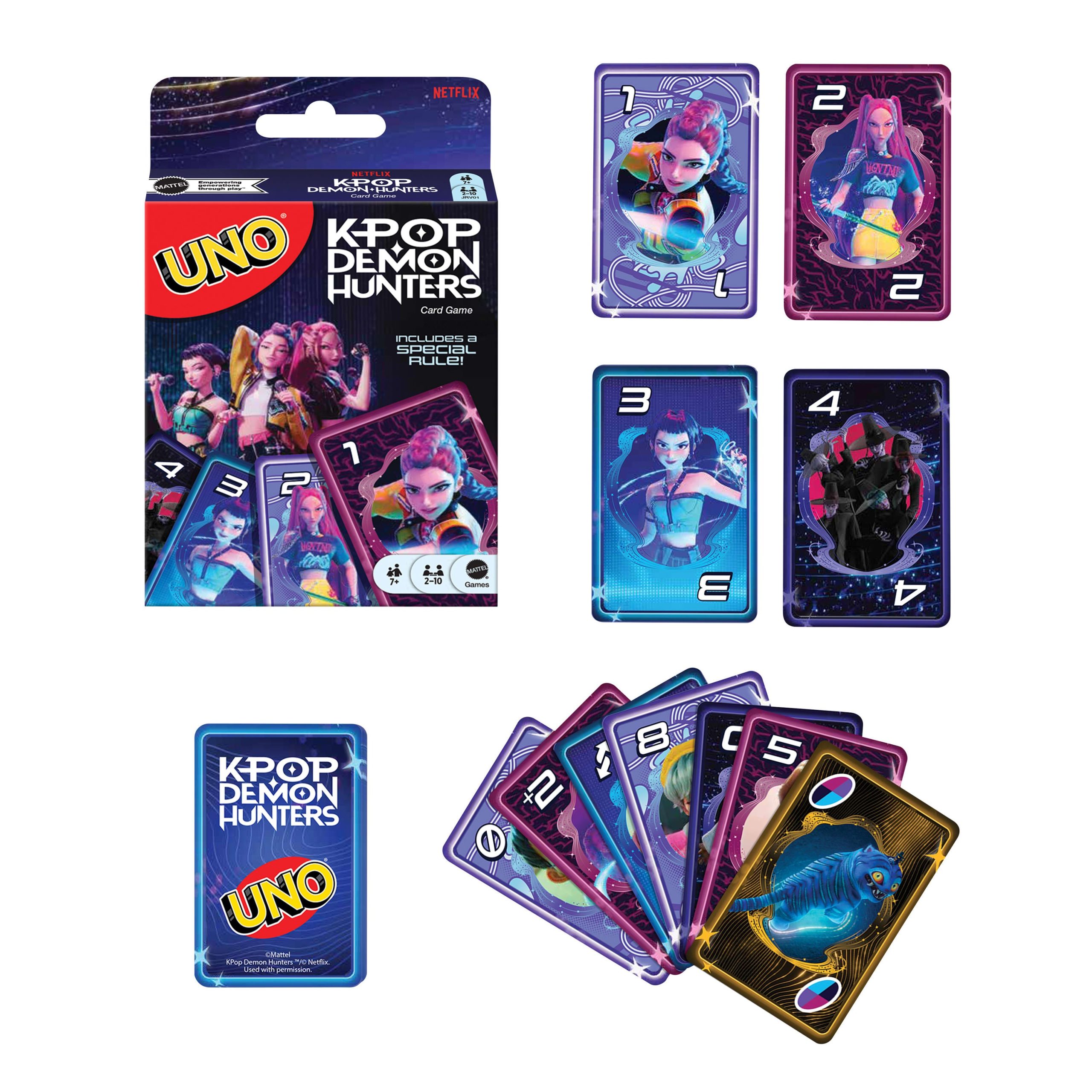 UNO KPop Demon Hunters Card Game For Kid. Adult & Family Nights With Movie-Inspired Deck - Image 2