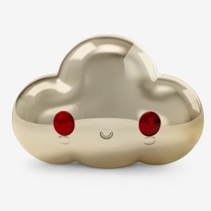 FriendsWithYou Lucky Little Cloud Magic 8 Ball Gold Amulet