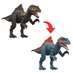 Figurine Articulée Concavenator Révélation Dino de Luxe Jurassic World. Jouet à Peler Changeant de Couleur