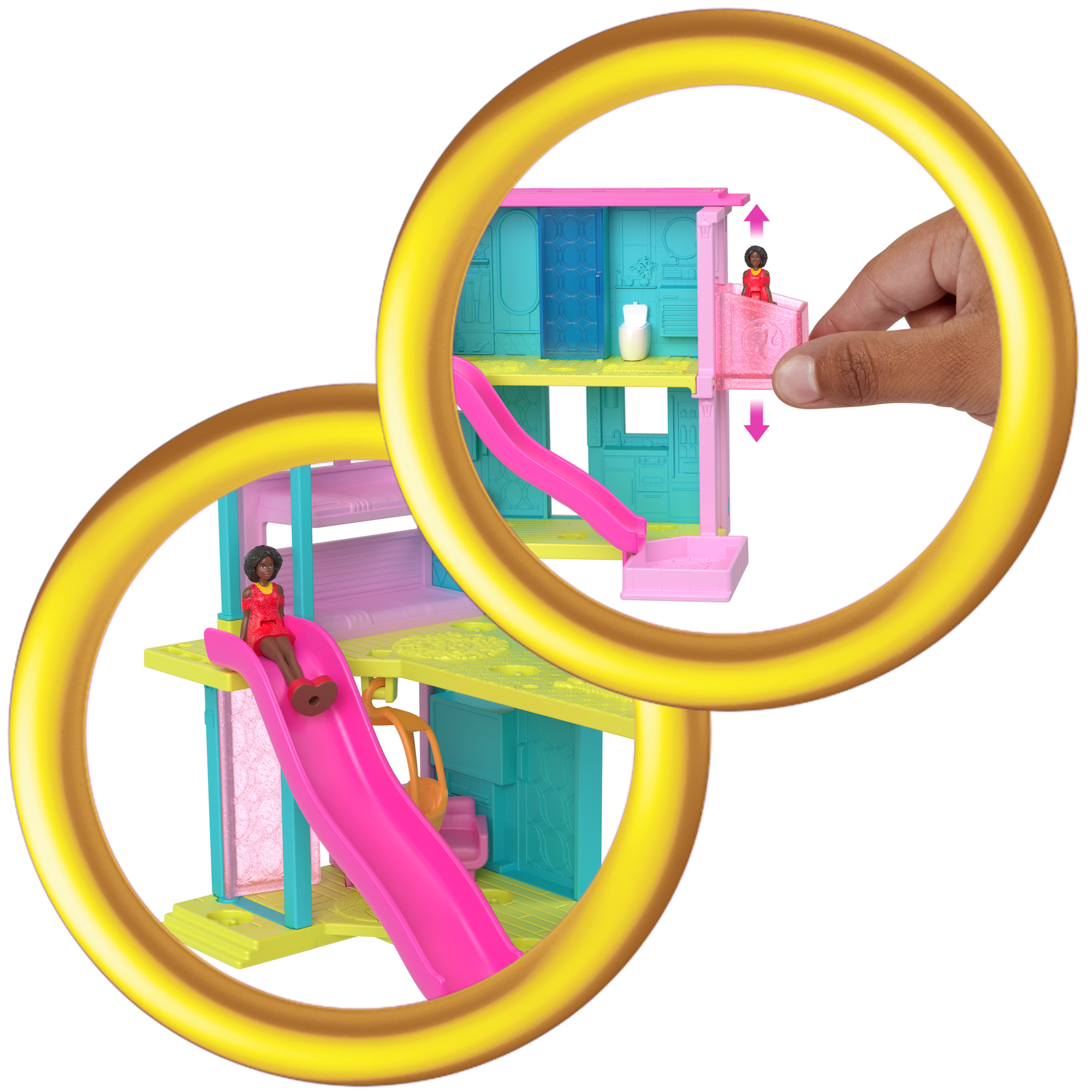 Barbie Mini Barbieland Coffrets Maison de Poupée. Poupée 3.81 Cm - Image 3