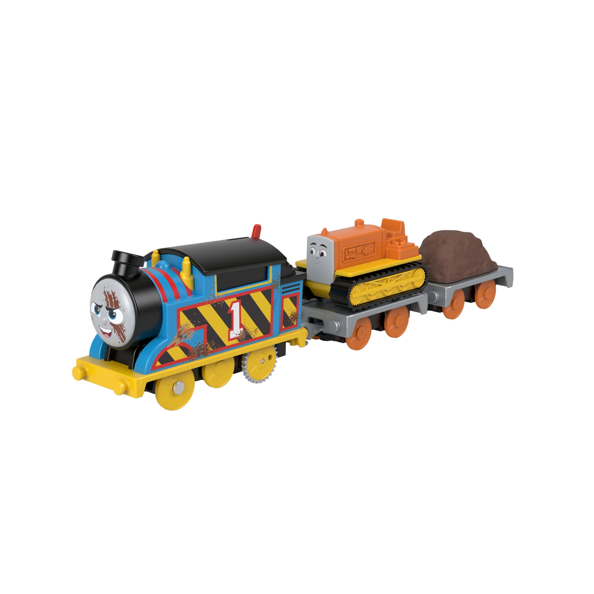 Thomas & Friends Construction Crew Thomas & Terence The Tractor Motorized Toy Train For Kids