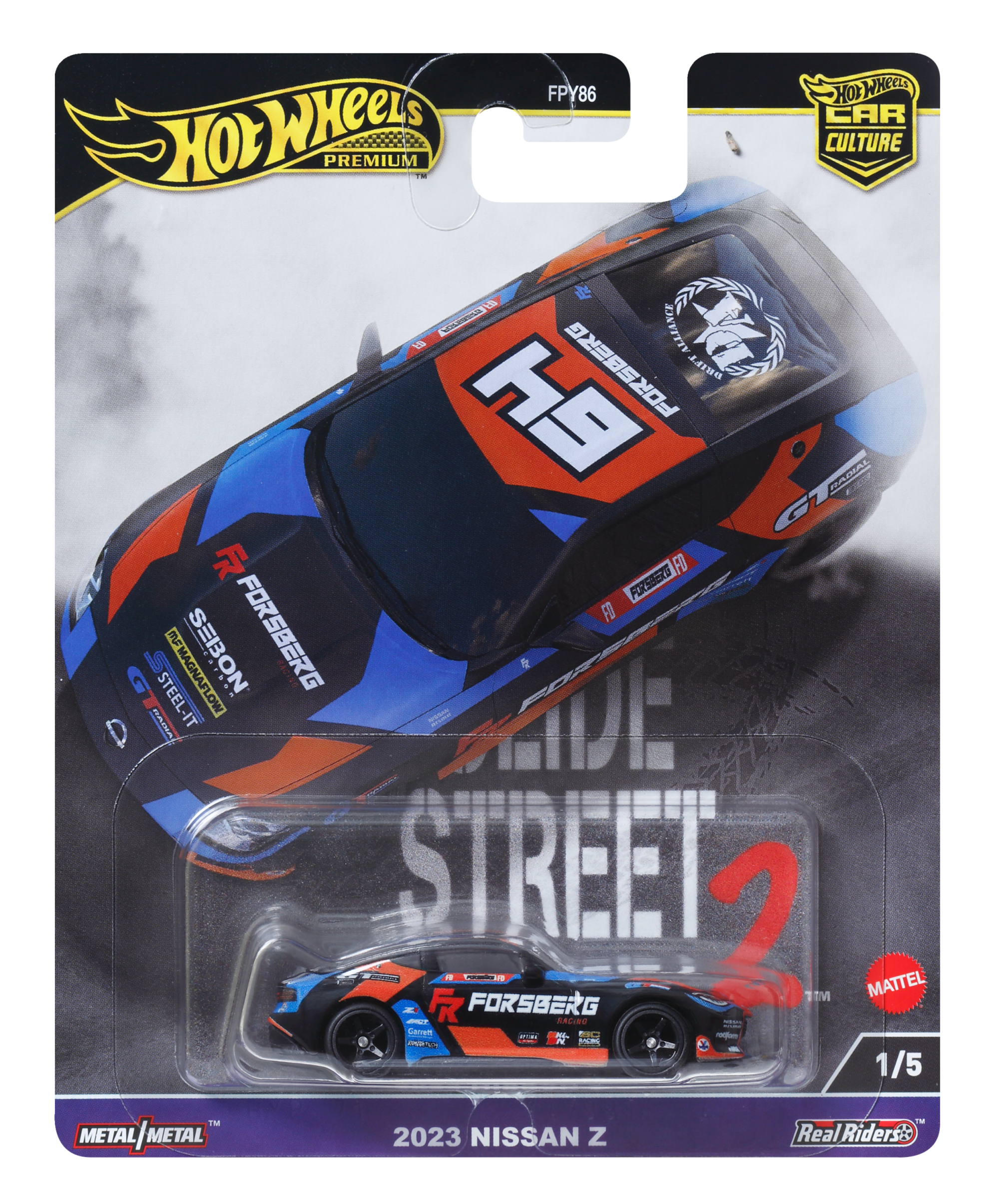 Hot Wheels Premium Car Culture Slide Street Nissan 400Z 1:64 Scale Collectible Toy Vehicle