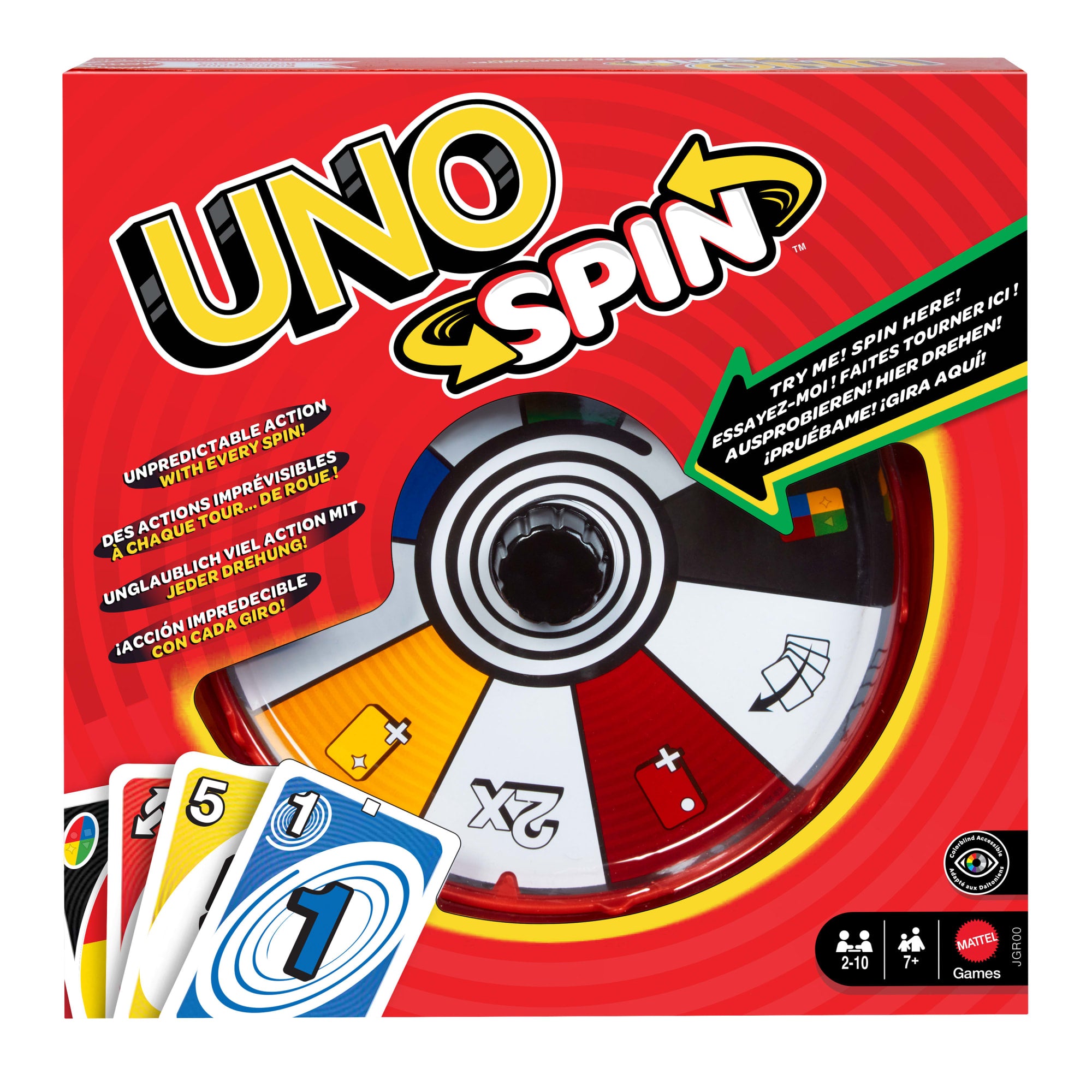 UNO Jogo de Tabuleiro Spin Novo