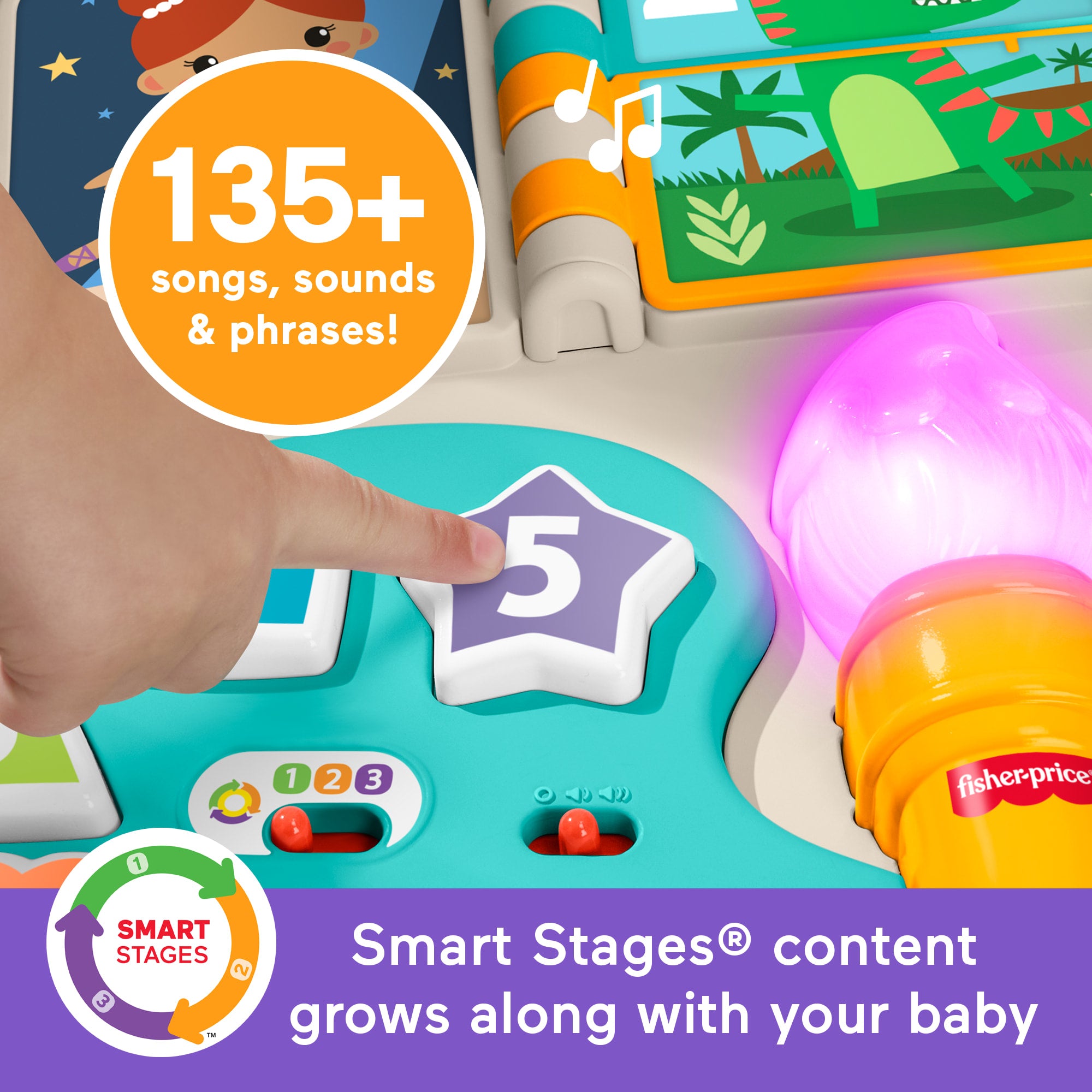 Fisher-Price 4-in-1 Activity Table & Easel. Baby & Toddler Electronic Learning Toy. Multilanguage Version - Image 4