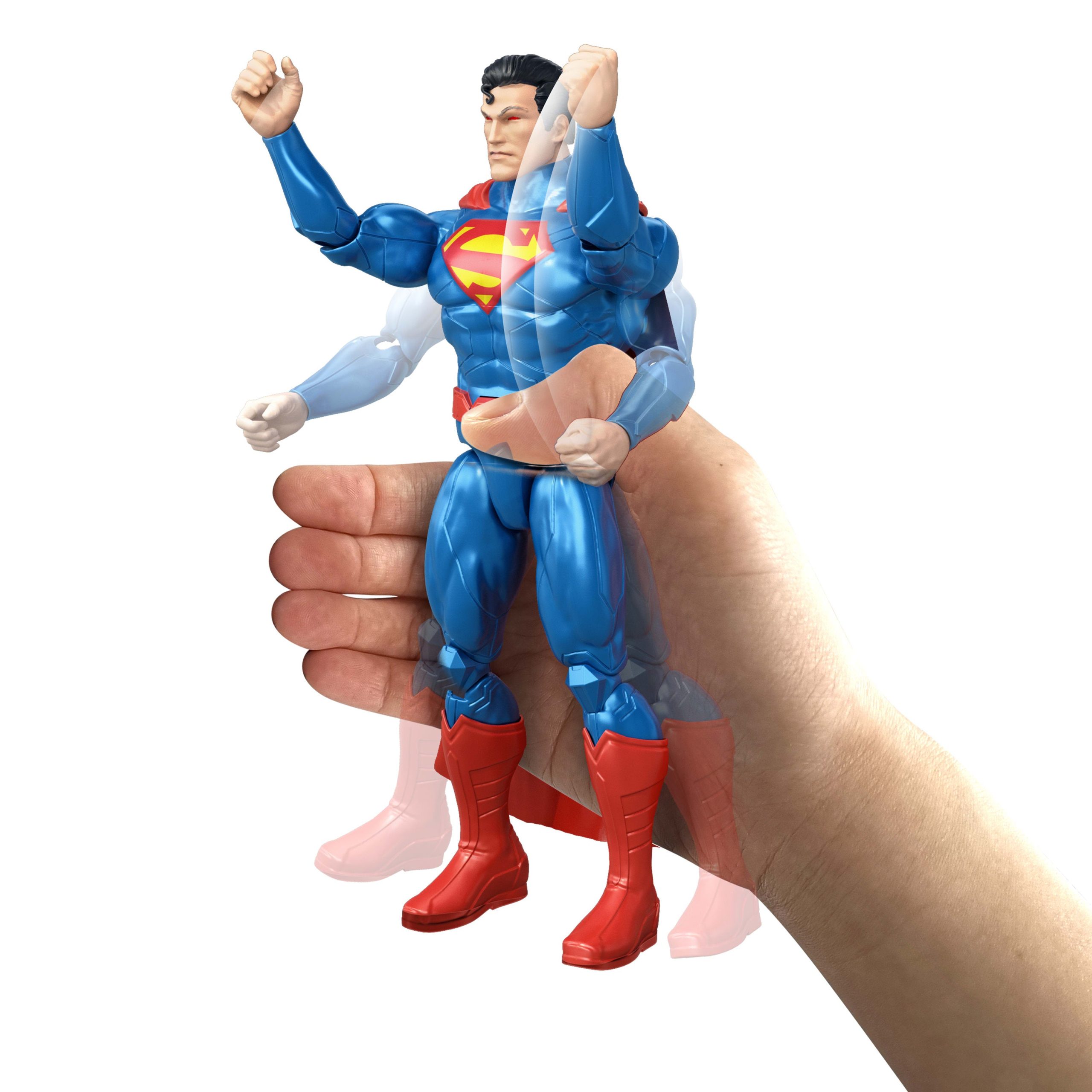 DC Premier 6.5 Inch Heat Vision Superman Figure With Action. Lights & Sounds. Posable - Image 6
