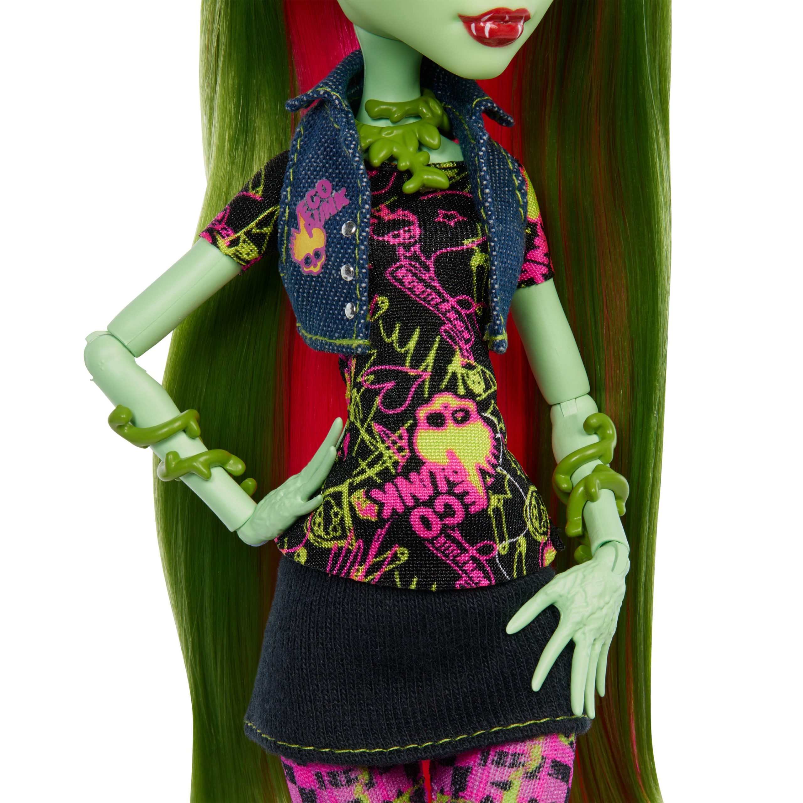 Monster High Boo-Riginal Creeproduction Venus Mcflytrap Doll With Diary. Doll Stand And Pet - Image 3