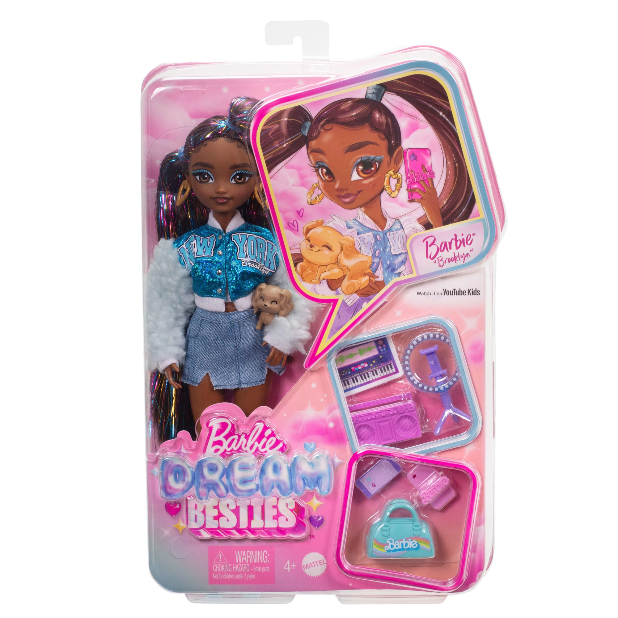 Barbie-Équipe de Rêve Brooklyn-Poupée et 8Accessoires - Image 6