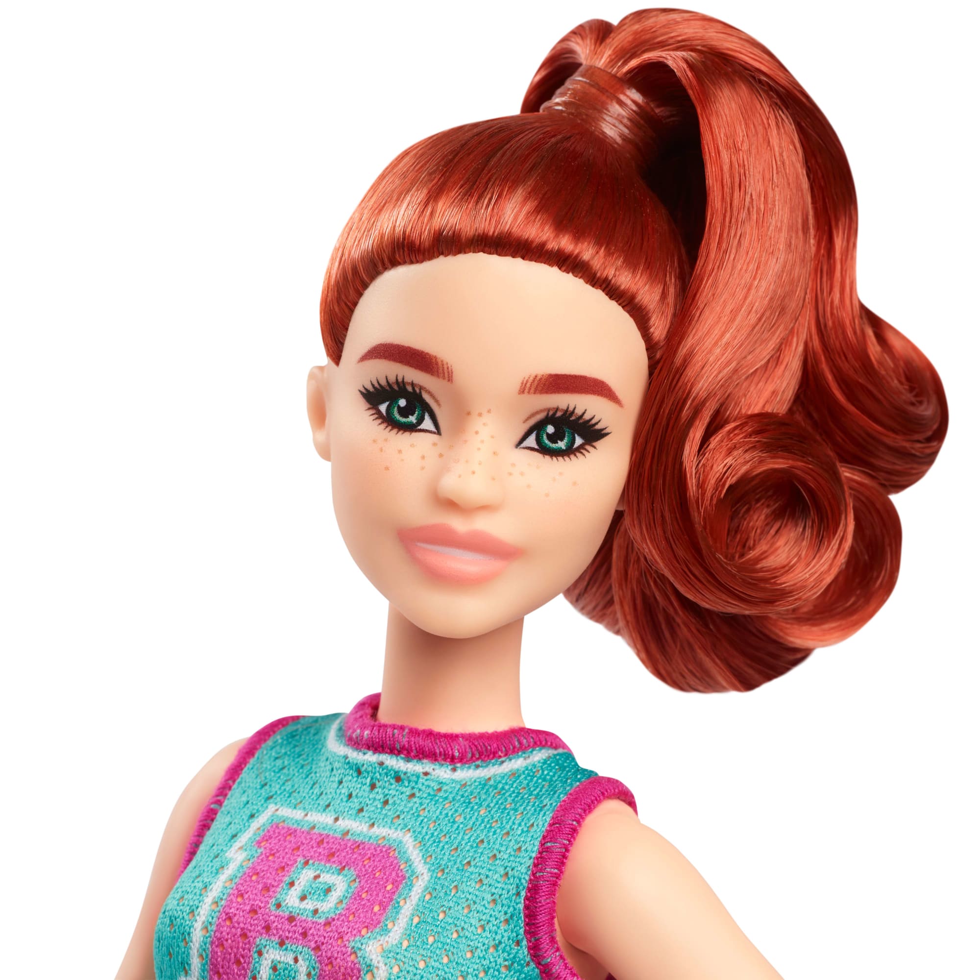 Barbie Fashionista Muñeca Playera Verde y Falda Morada - Image 3