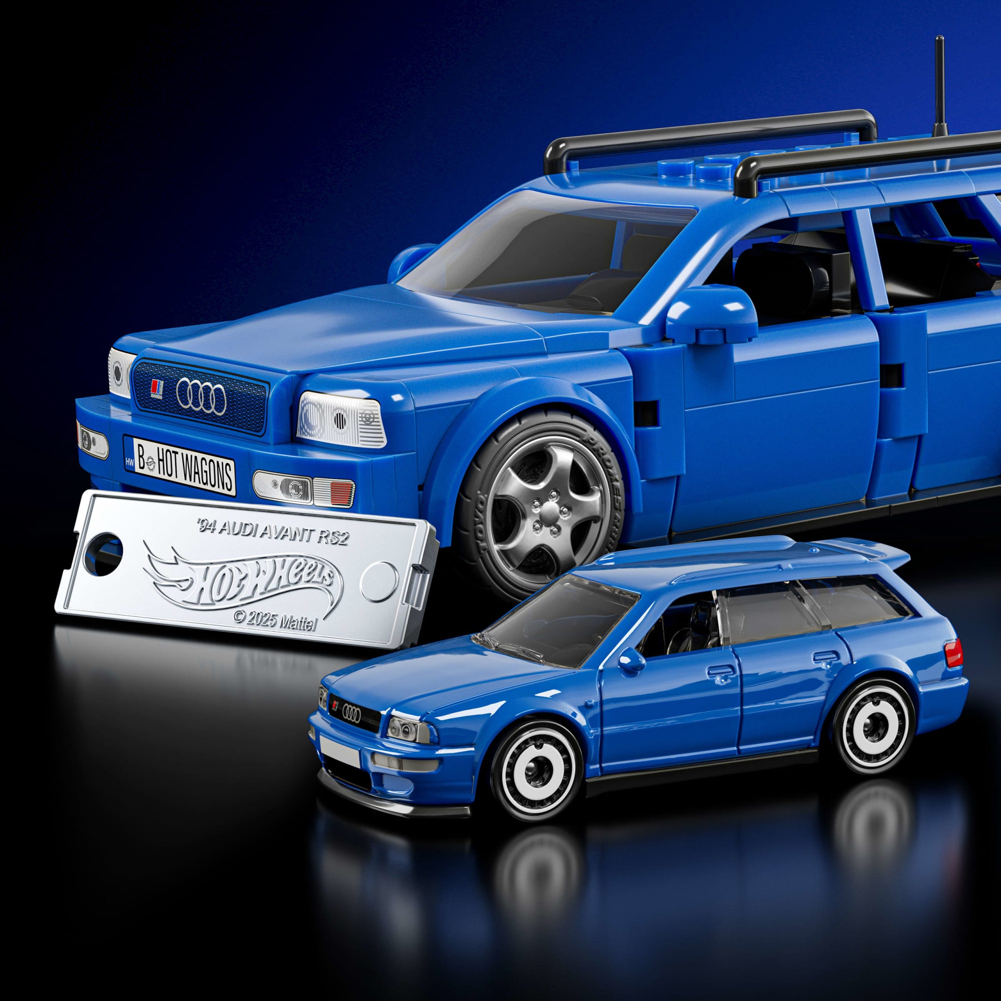 Mattel Brick Shop Hot Wheels Jogo de Construção Speed '94 Audi Avant RS2 - Image 5