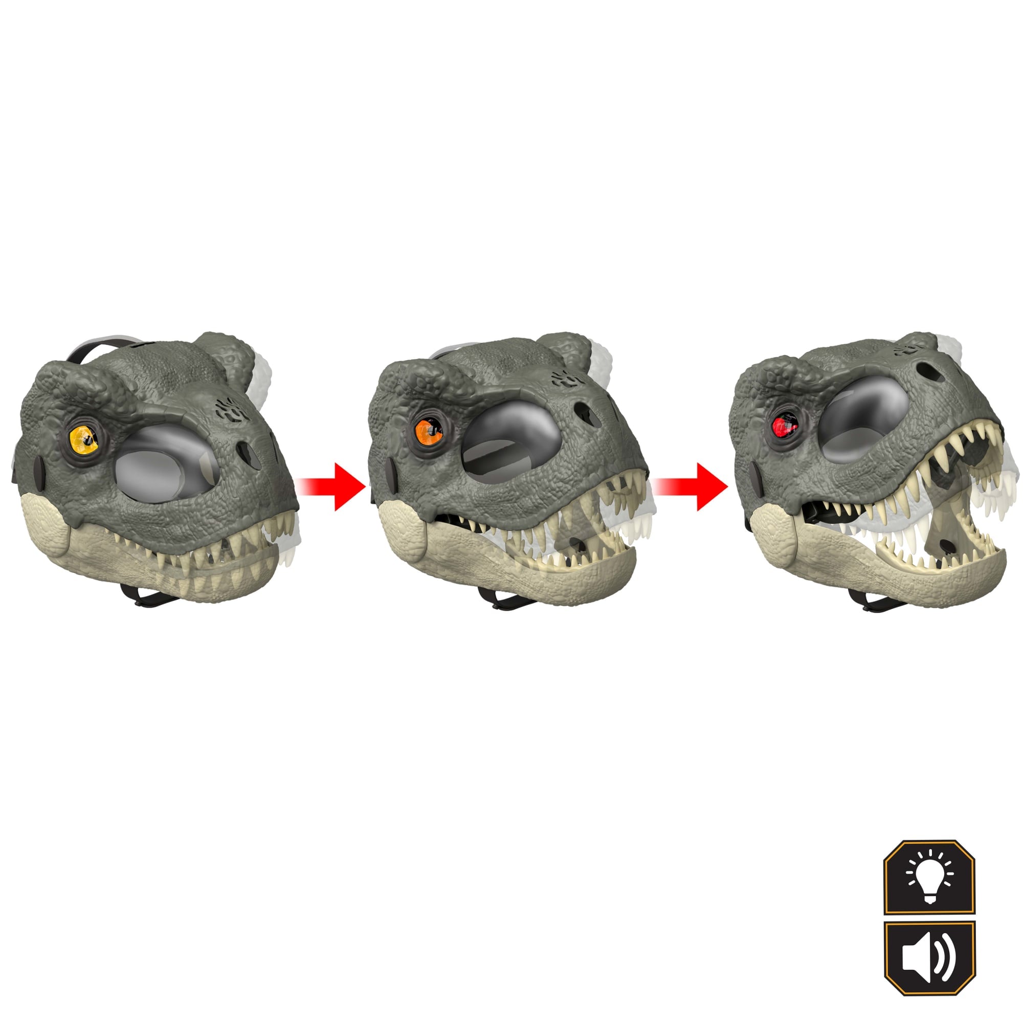 Jurassic World Rebirth Masque de Jeu de Rôle T. Rex. Yeux à del - Image 3