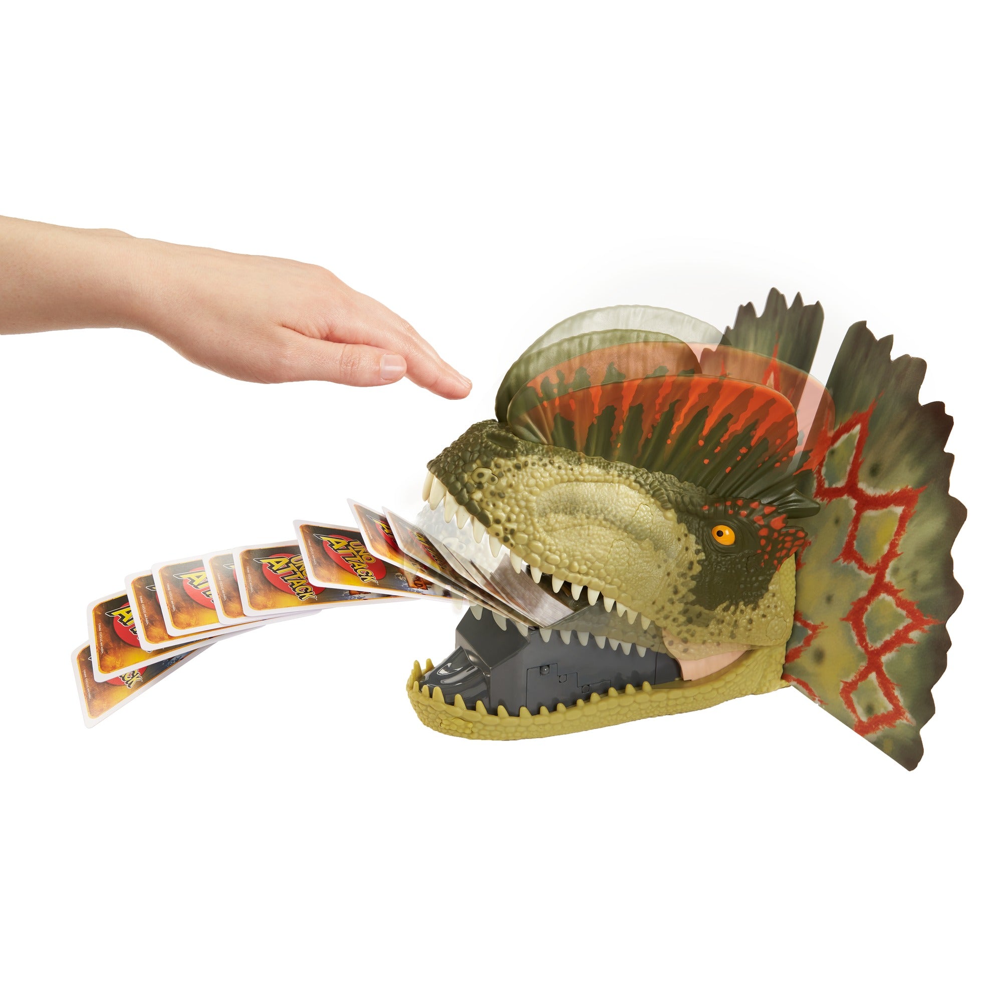 Jeu de Cartes Uno Attack™ Jurassic World Dominion Avec Lanceur de Cartes Dinosaure - Image 4