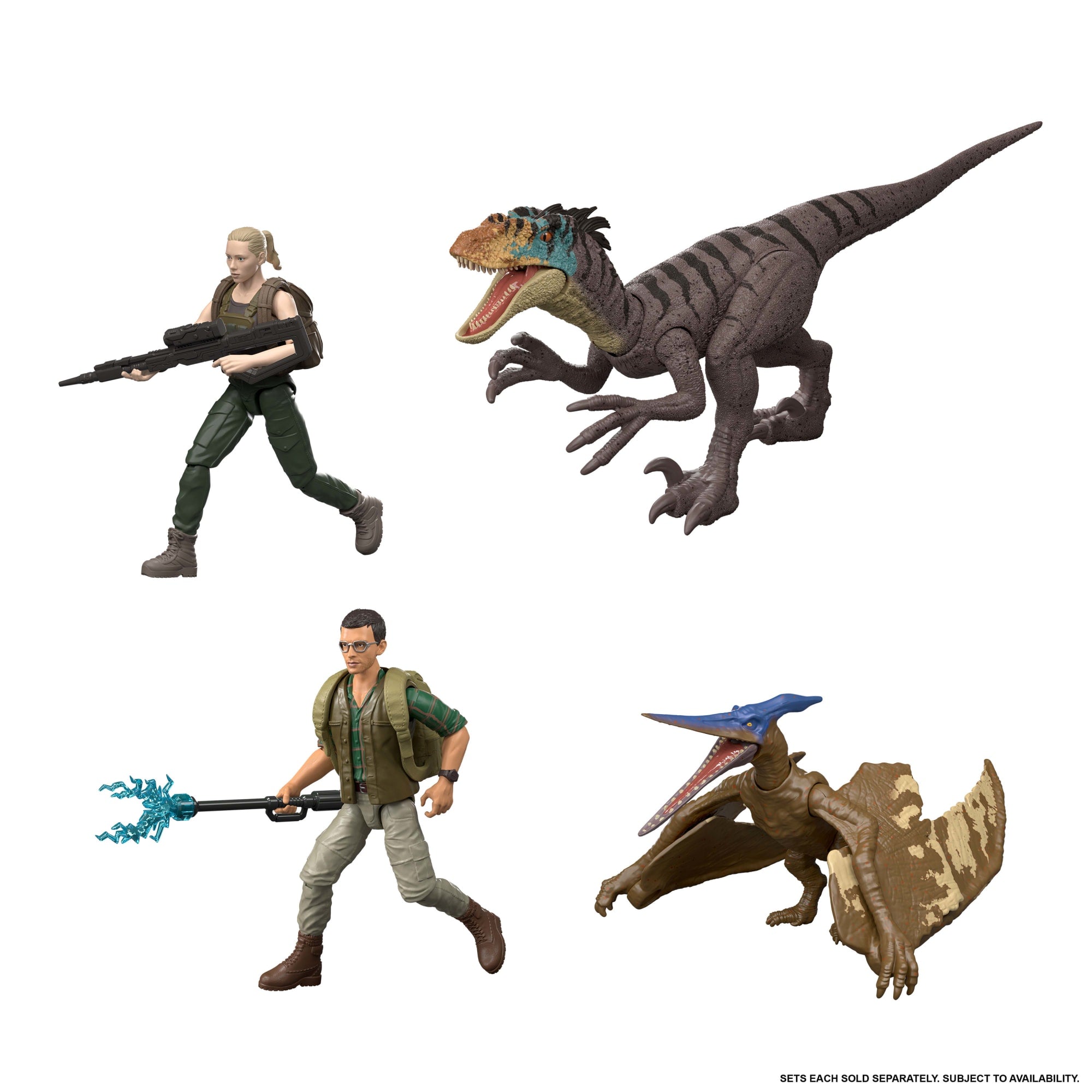 Jurassic World Rebirth Dr. Loomis & Pteranodon Figures Pack. Movie Accurate 3.75-Inch Scale - Image 4