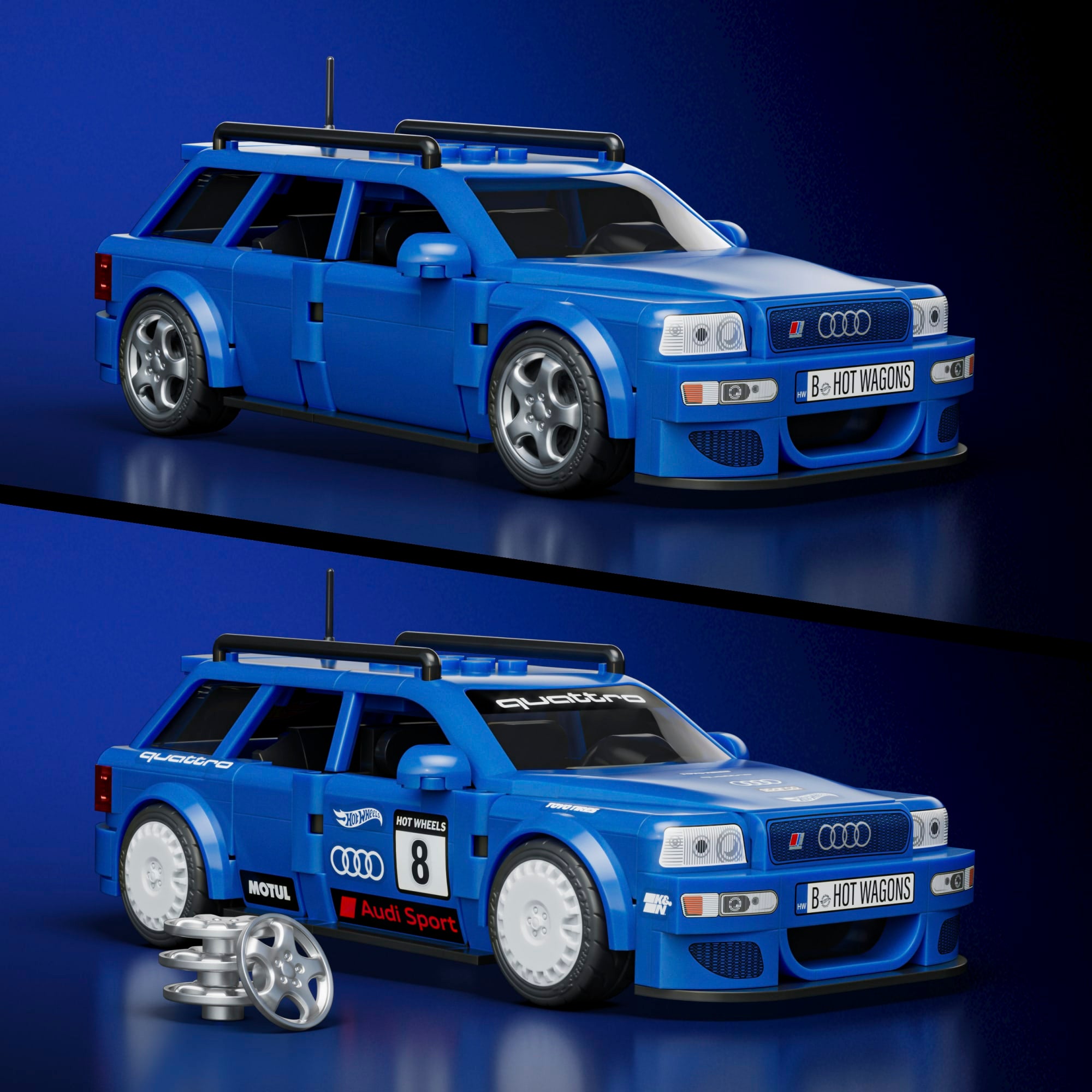 Hot Wheels Coffret de Construction Audi Avant Rs2 - Image 3