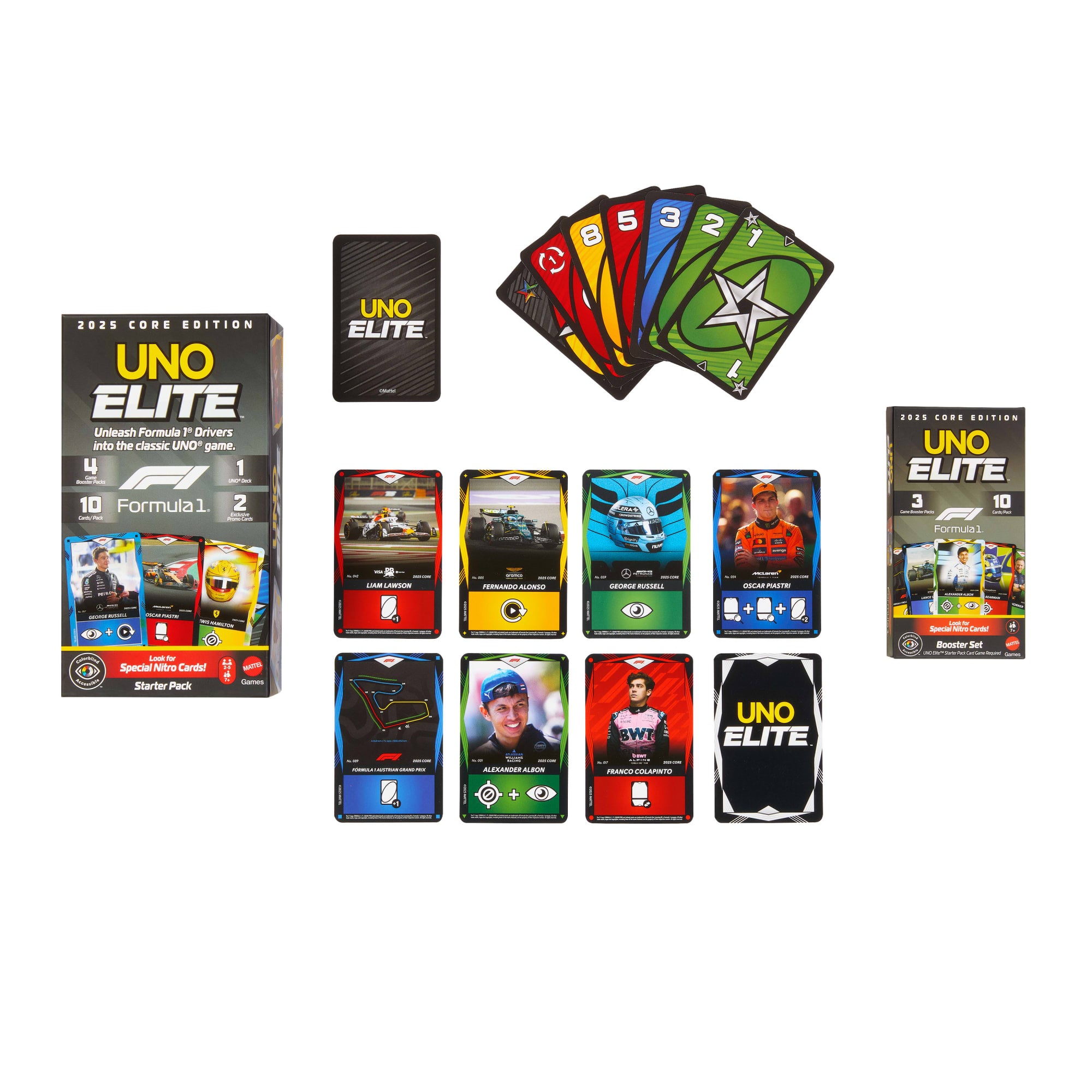 UNO Elite F1 Juego de Cartas Booster Set - Image 2