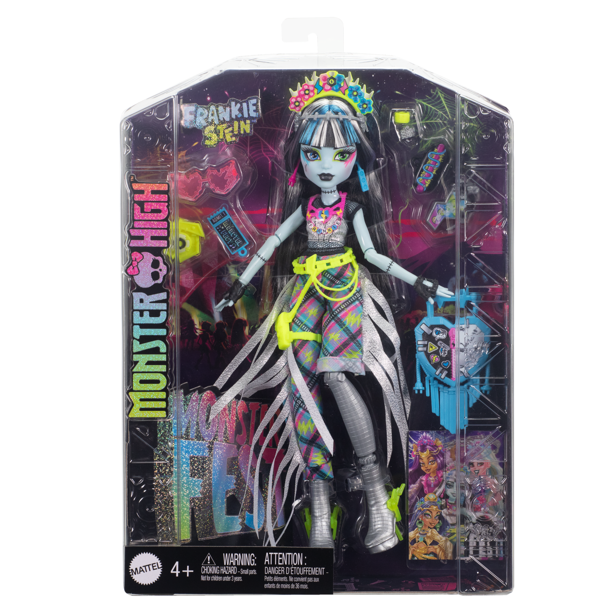 Monster High Monster Fest Frankie Stein Fashion Doll With Festival Outfit. Band Poster And Accessories - Image 6