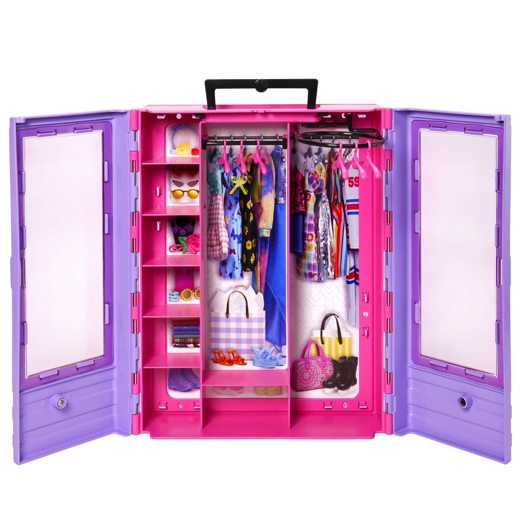 Barbie Ultimate Closet Doll And Playset Portable Fashion Toy With Doll. Clothes And Accessories - Image 4