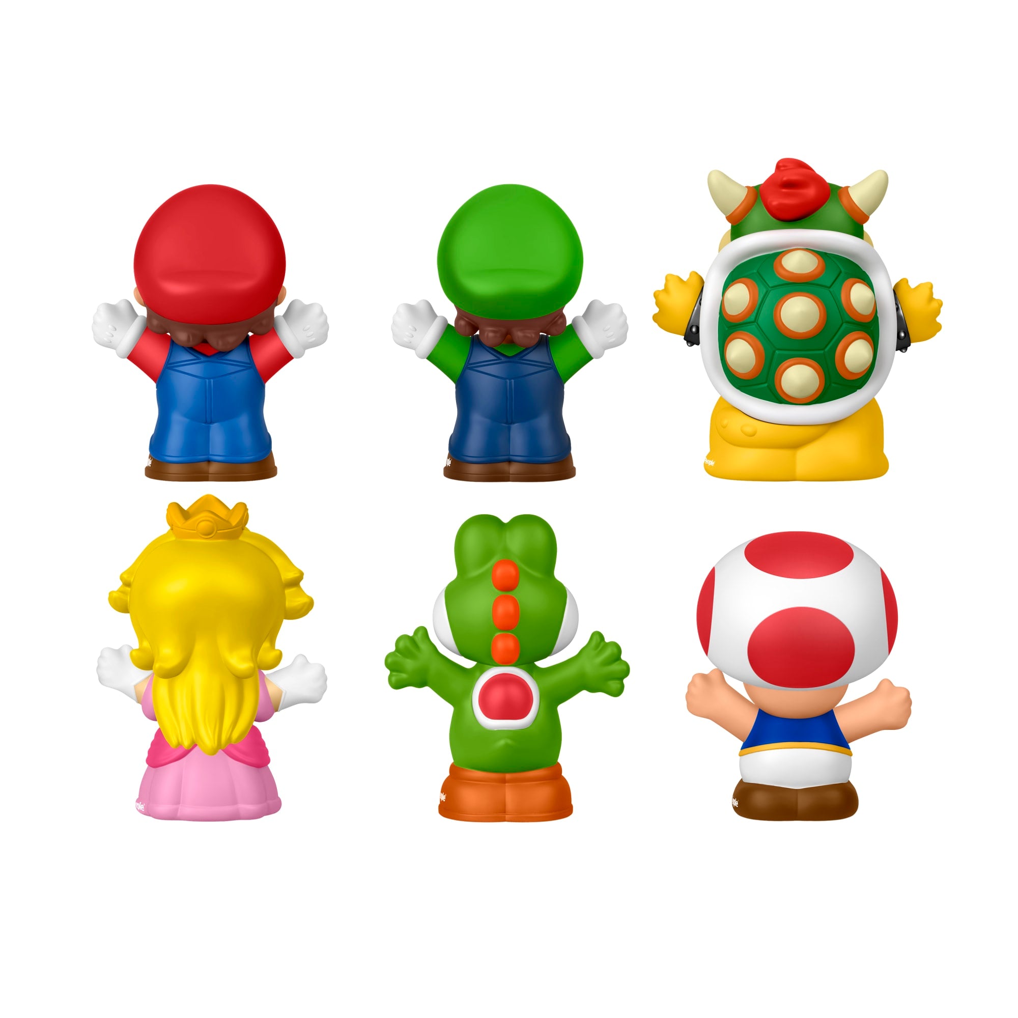 Fisher-Price-Coffret de 6 Figurines Mario Little People - Image 5