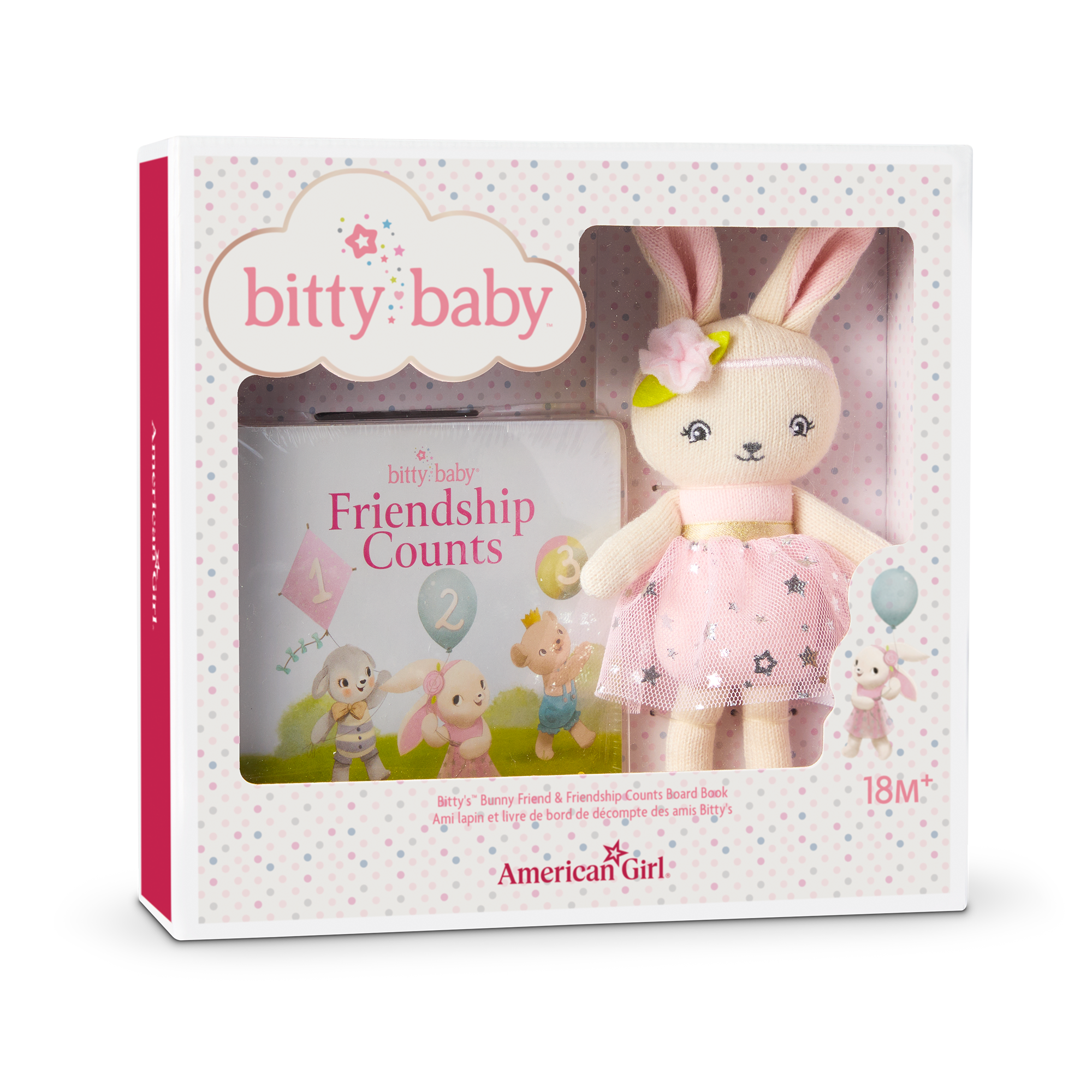 Bitty Baby® Doll #4 in Pastel Pink + Bunny Friend & Board Book - Image 7