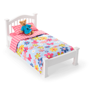Isabel's™ Bed & Floral Dreams Bedding Set for 18-inch Dolls (Historical Characters)