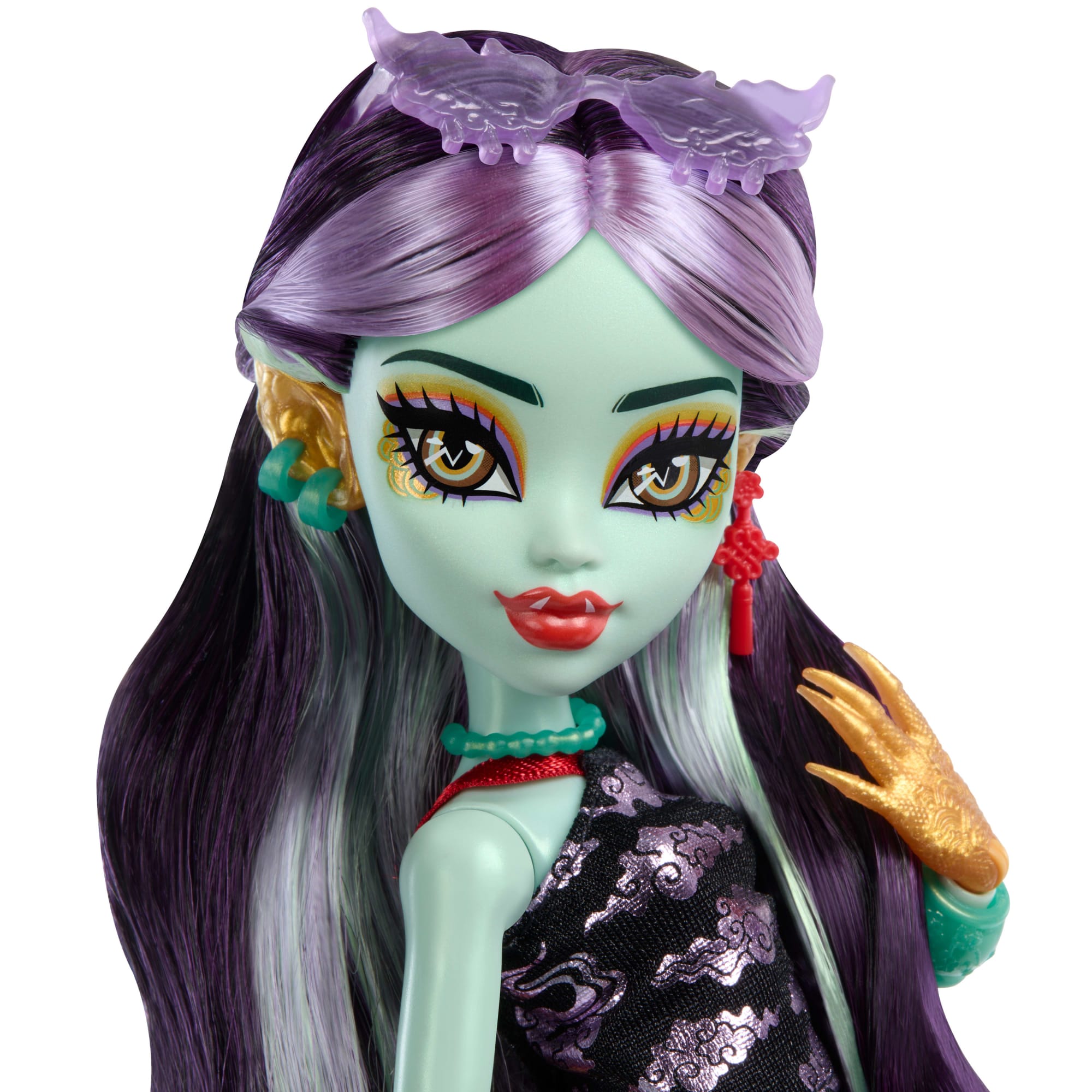 Monster High Jinafire Long Fashion Doll With Pet Dog Cloudy Yun Yun And 7 Accessories - Image 3