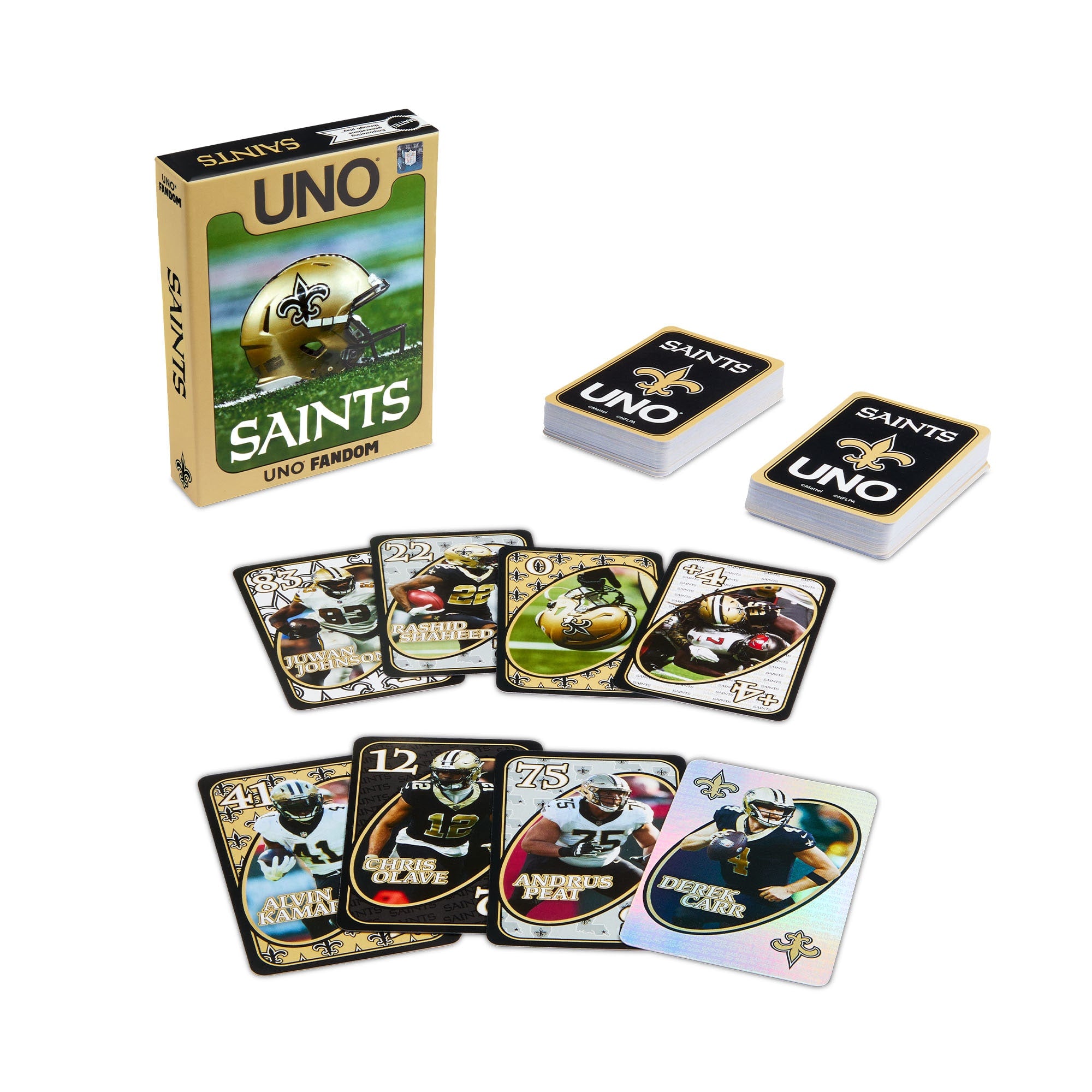 UNO Fandom NFL New Orleans Saints Game Deck