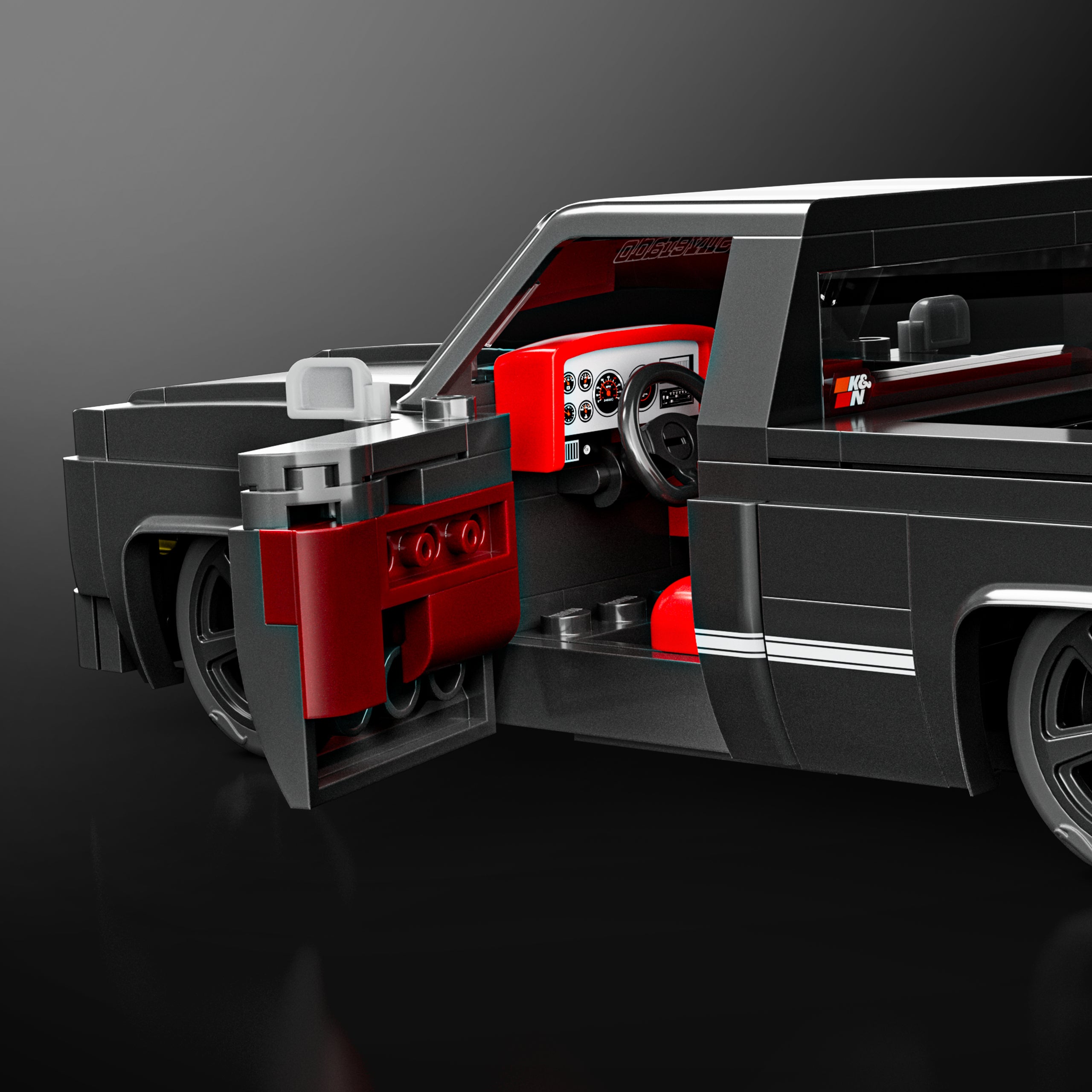 Mattel Brick Shop Hot Wheels '83 Chevy Silverado Building Toy Kit - Image 6