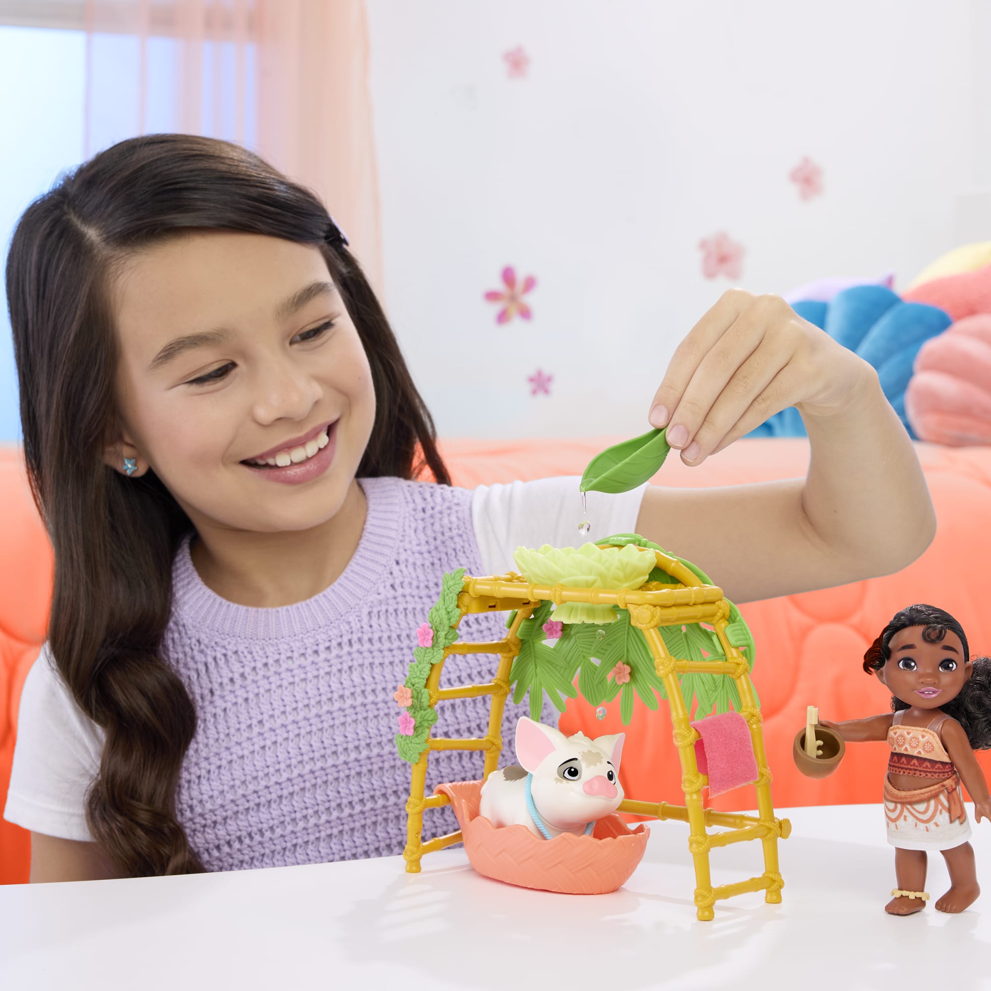 Disney Moana 2 Coffret de Jeu Plaisirs du Bain de Simea et Pua - Image 2