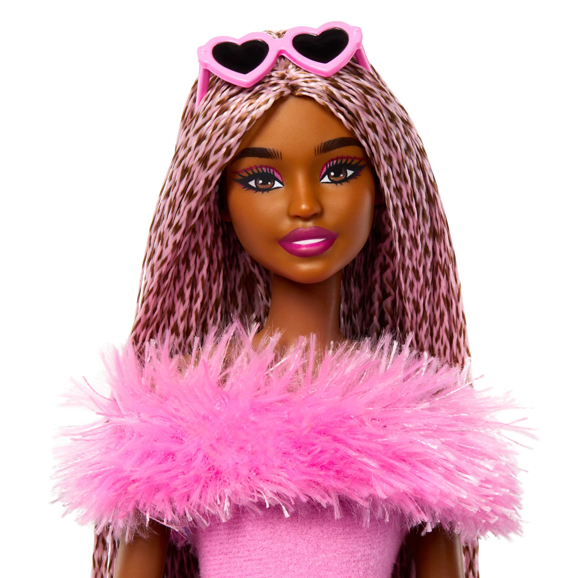 Barbie Style de Luxe Poupée4. Combinaison Rose. Cheveux Tressés - Image 3