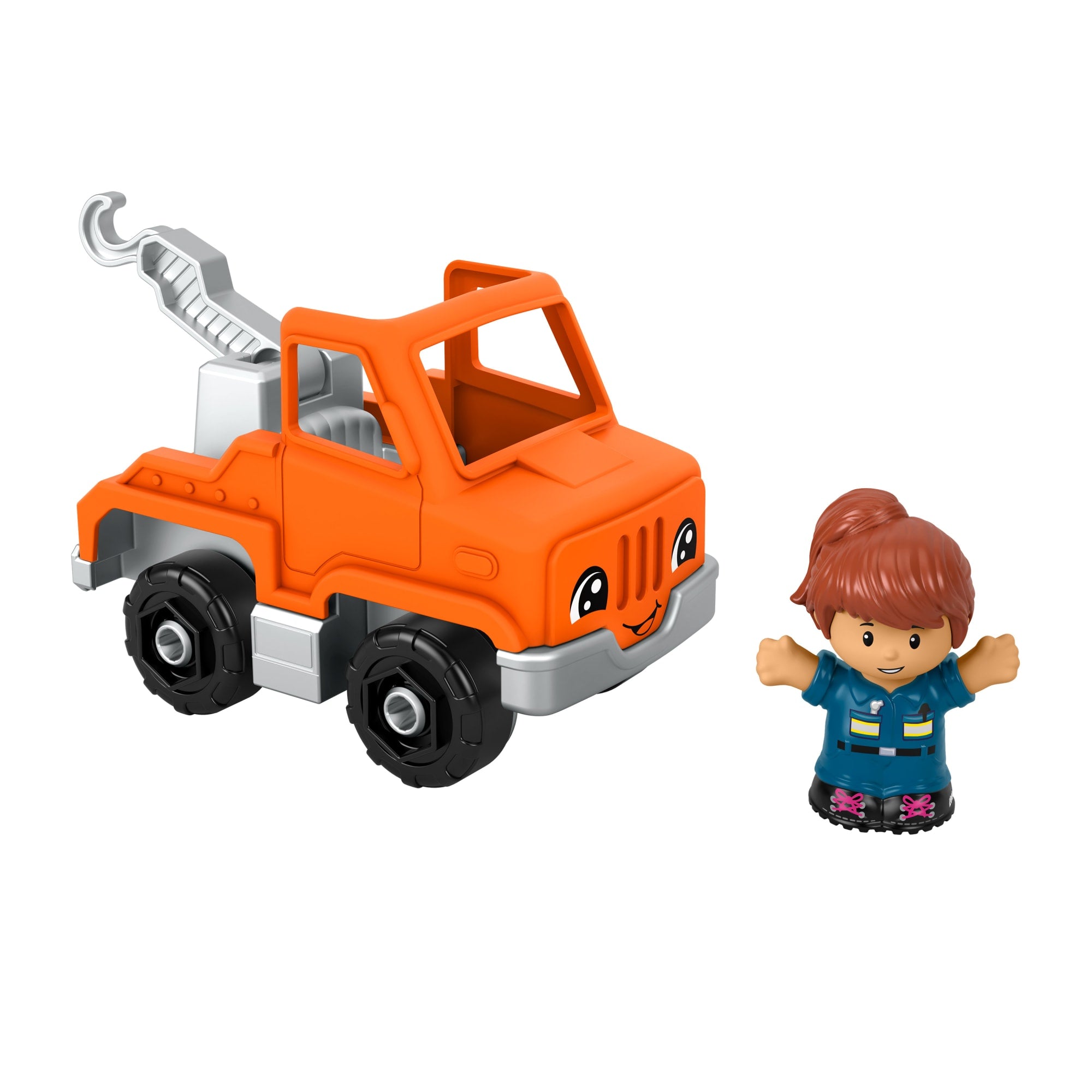 Fisher-Price Little People Help And Go Tow Truck & Figure Set For Toddlers. 2 Pieces - Image 11