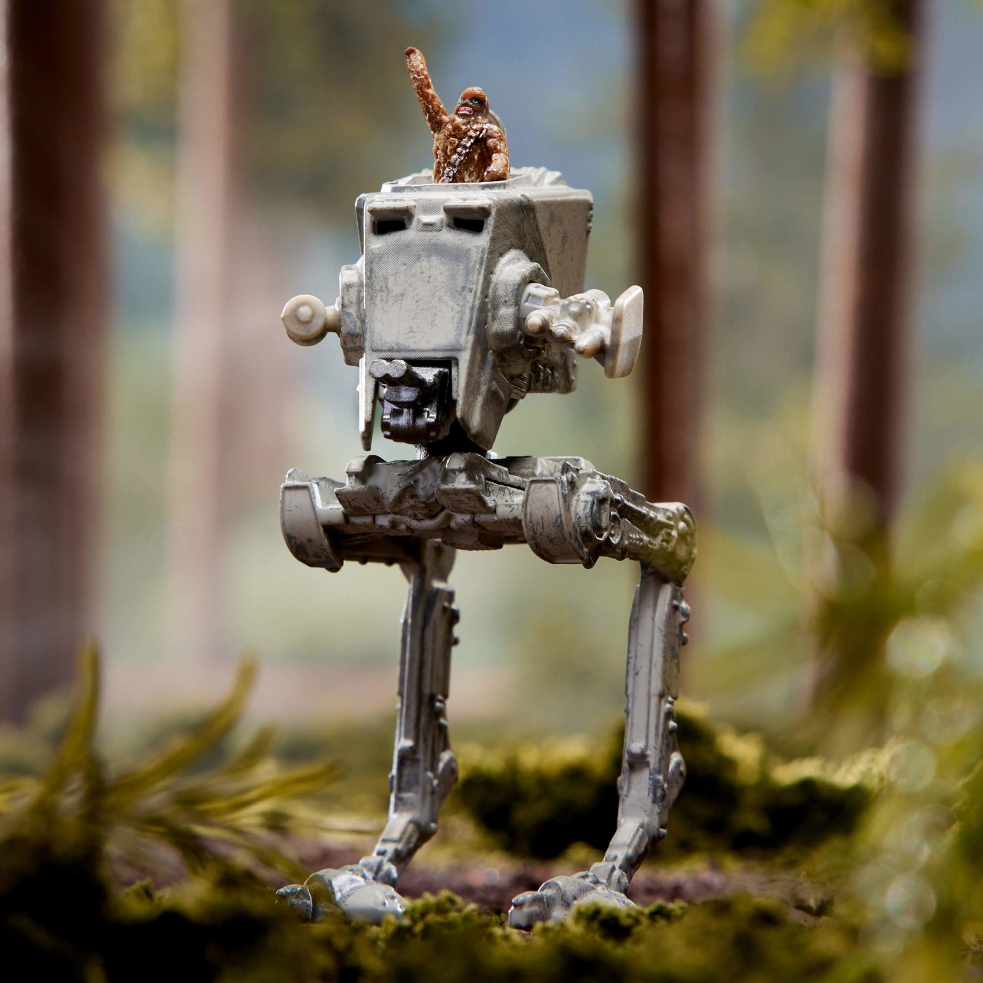 Star Wars Starships Select AT-ST With Chewbacca