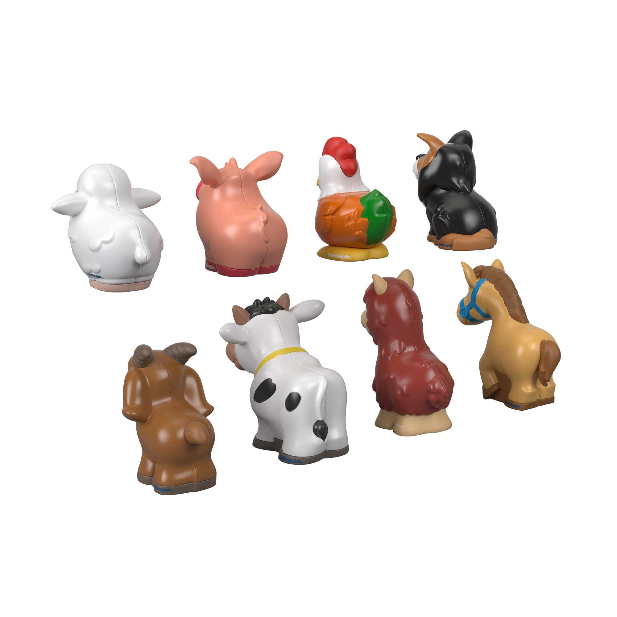 Fisher-Price Little People Farm Animal Friends 8-Piece Figure Set For Toddlers - Image 2