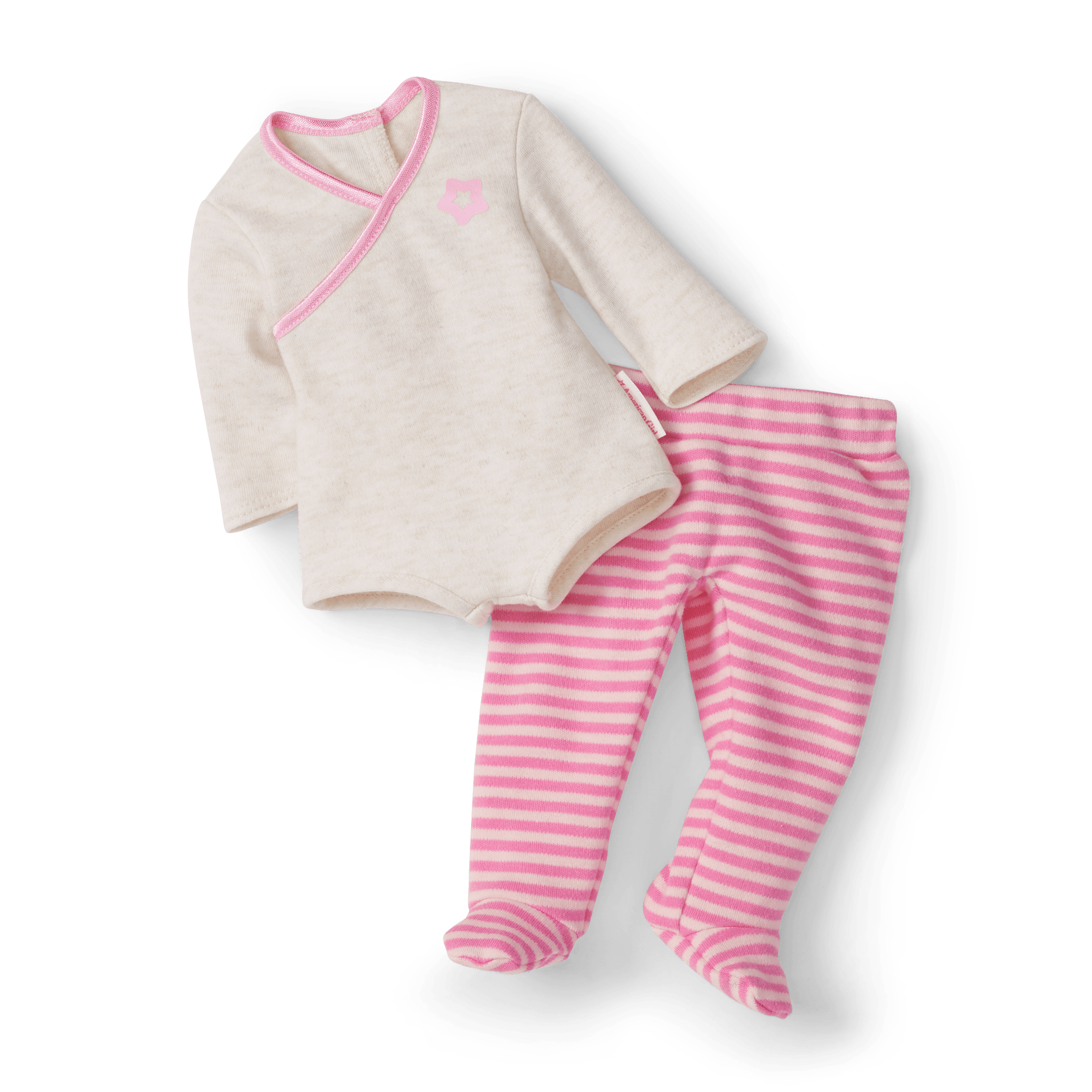 Bitty Baby® Doll #4 with black hair in Pretty Pink - Image 2
