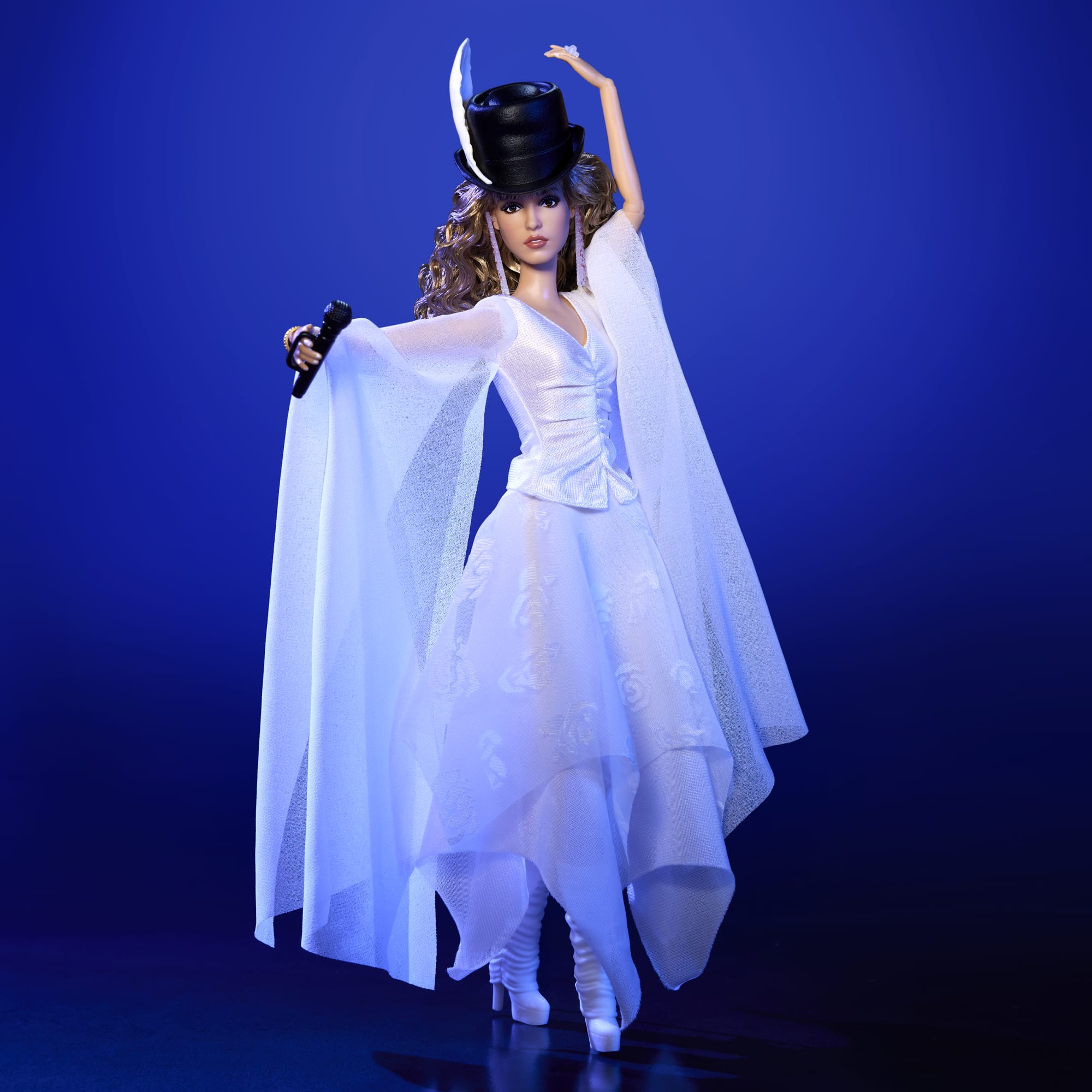 Barbie Signature Stevie Nicks Bella Donna Collector Doll With Flowing White Dress & Accessories - Image 5