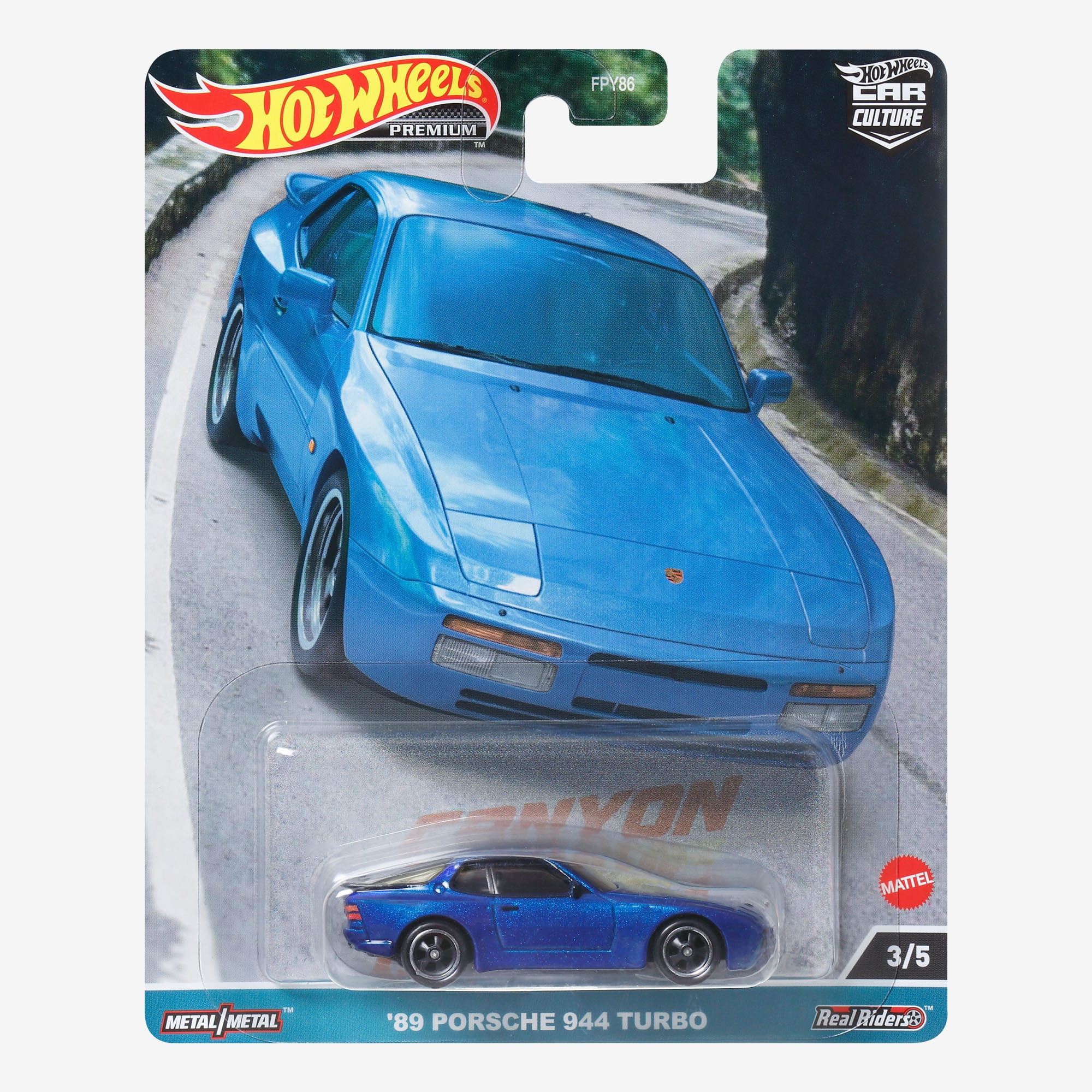 Hot Wheels Premium Car Culture Canyon Warriors – '89 Porsche 944 Turbo