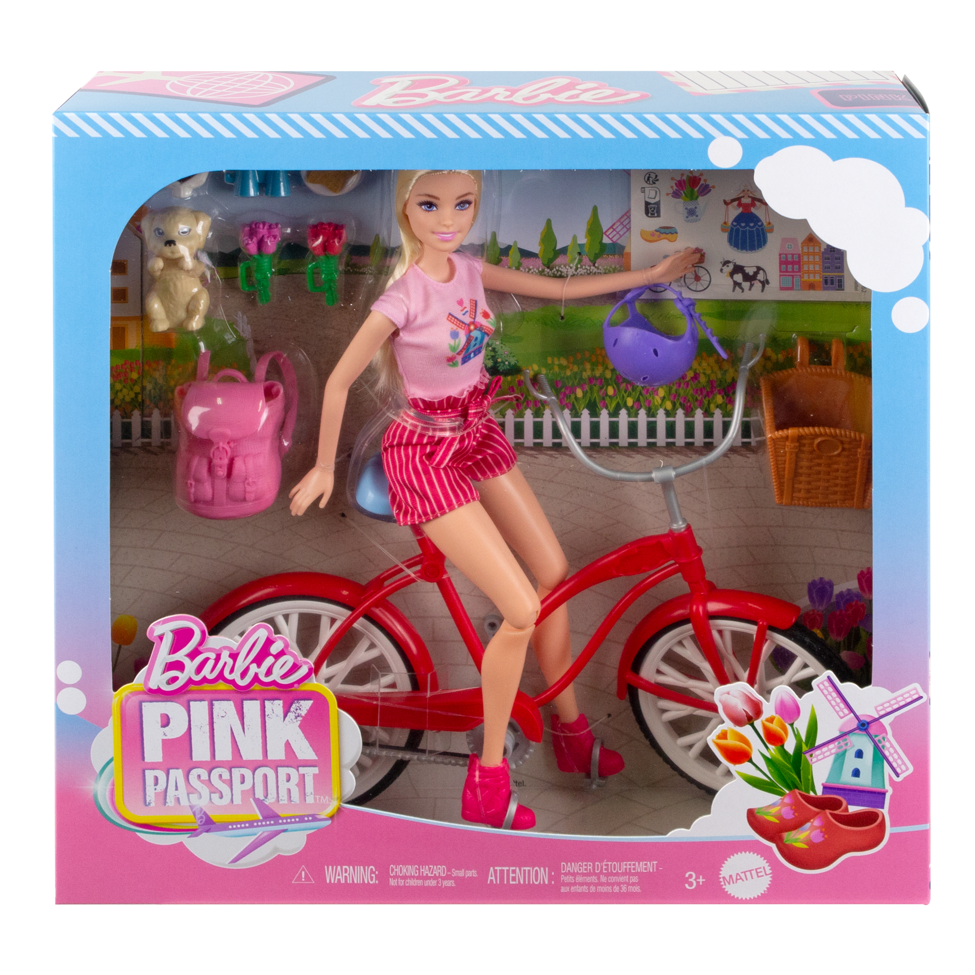 Barbie Passeport Rose Poupée et Coffret de Jeu Aventures en Hollande - Image 6